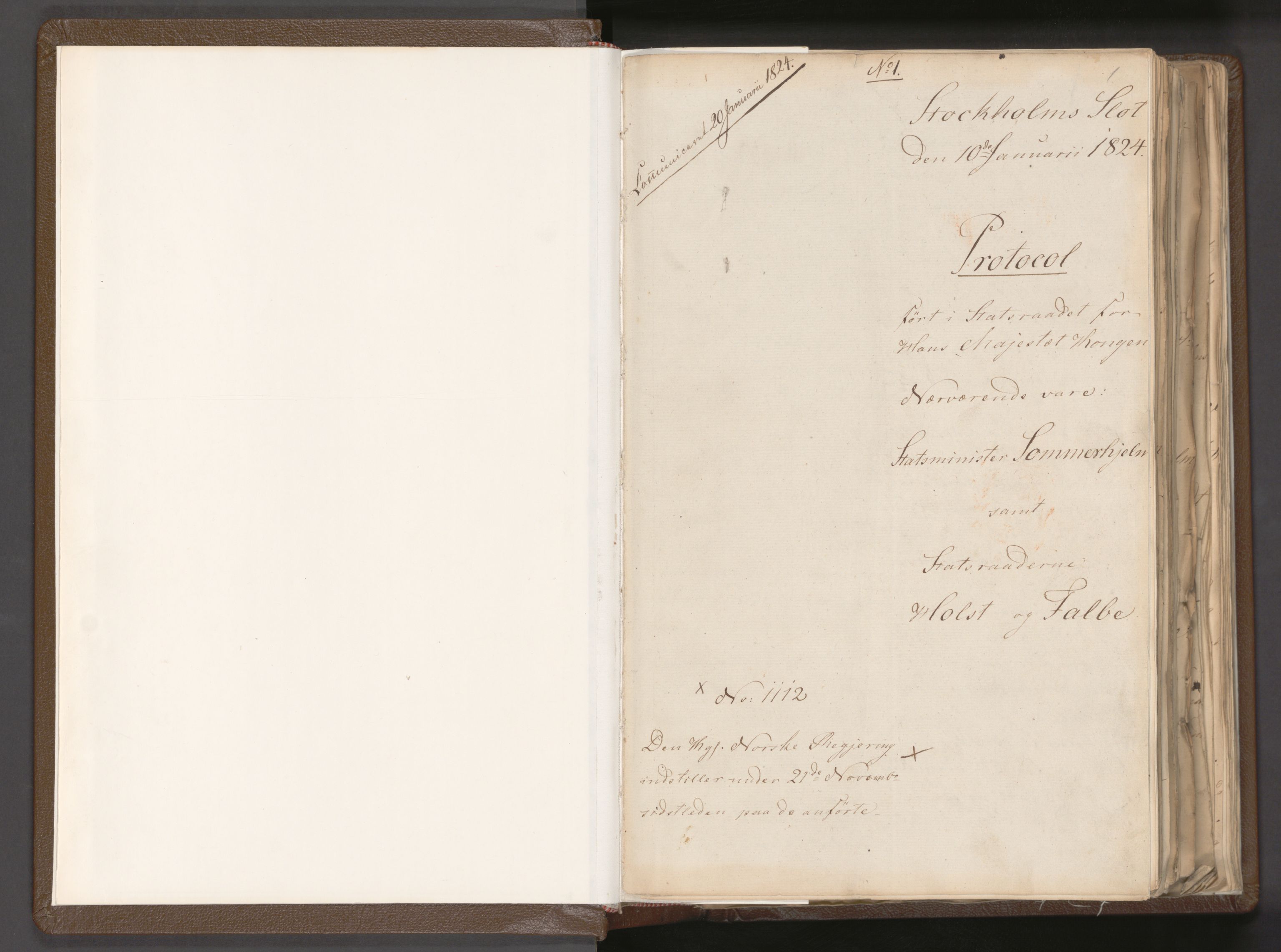 Statsrådssekretariatet, AV/RA-S-1001/A/Ab/L0018: Kgl. res. nr. 1112-1753, 1. halvår, 1824