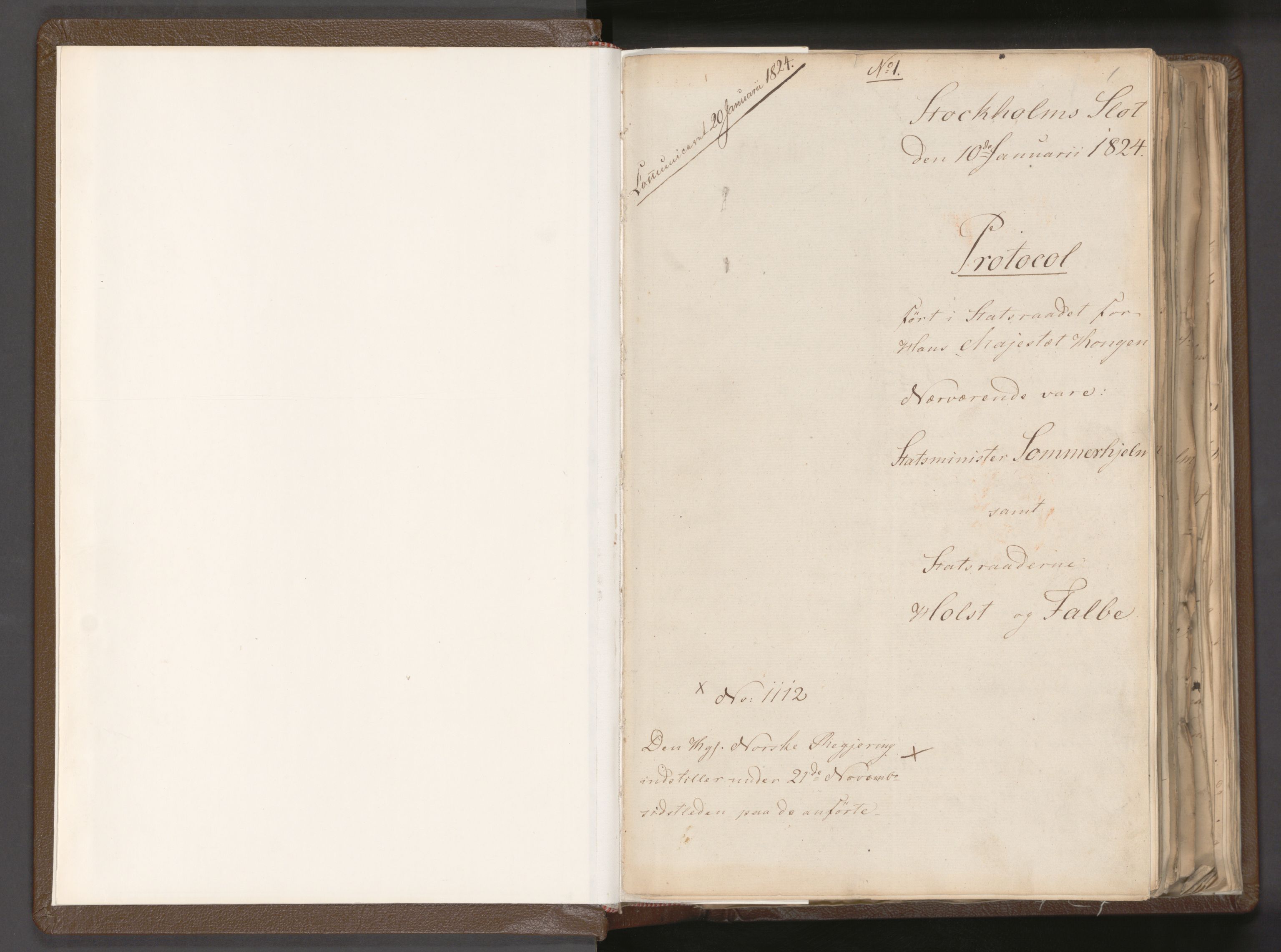 Statsrådssekretariatet, RA/S-1001/A/Ab/L0018: Kgl. res. nr. 1112-1753, 1. halvår, 1824