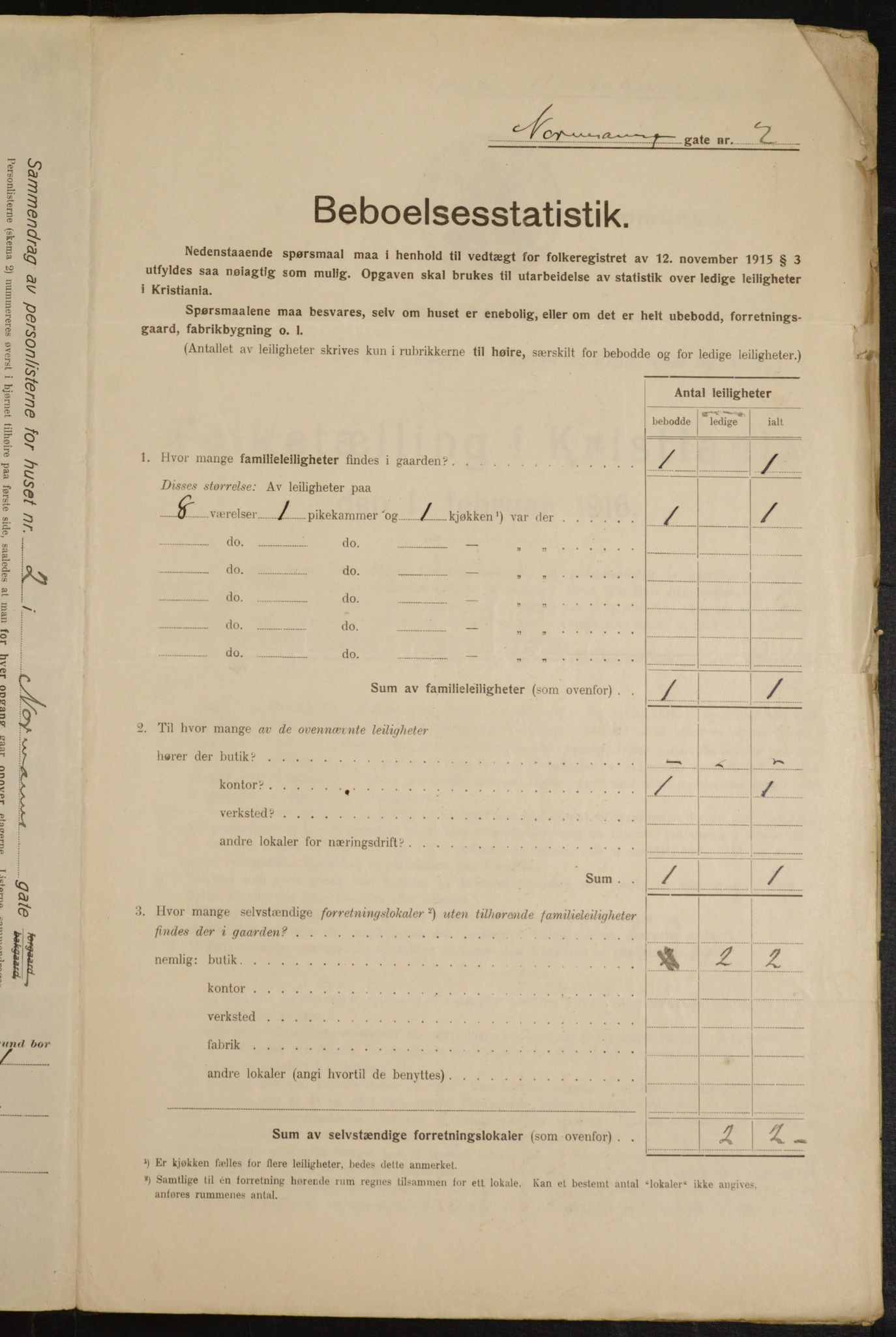 OBA, Kommunal folketelling 1.2.1916 for Kristiania, 1916, s. 75207