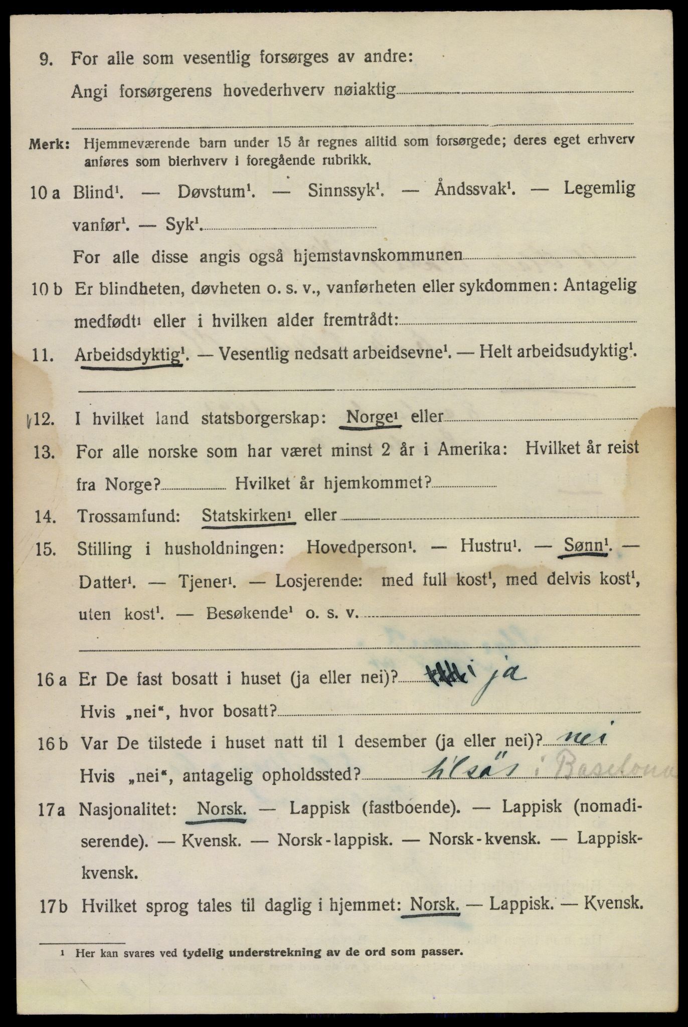 SAO, Folketelling 1920 for 0301 Kristiania kjøpstad, 1920, s. 535748