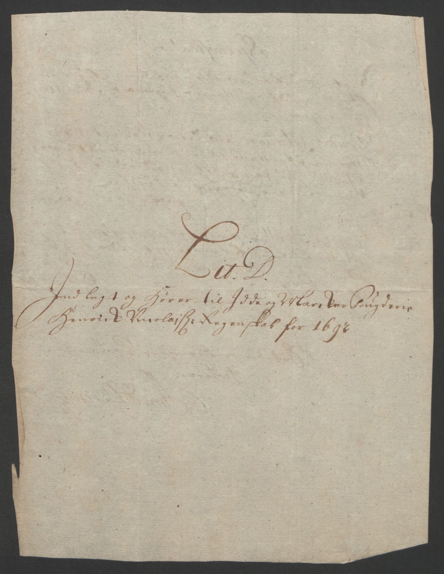 Rentekammeret inntil 1814, Reviderte regnskaper, Fogderegnskap, RA/EA-4092/R01/L0011: Fogderegnskap Idd og Marker, 1692-1693, s. 55