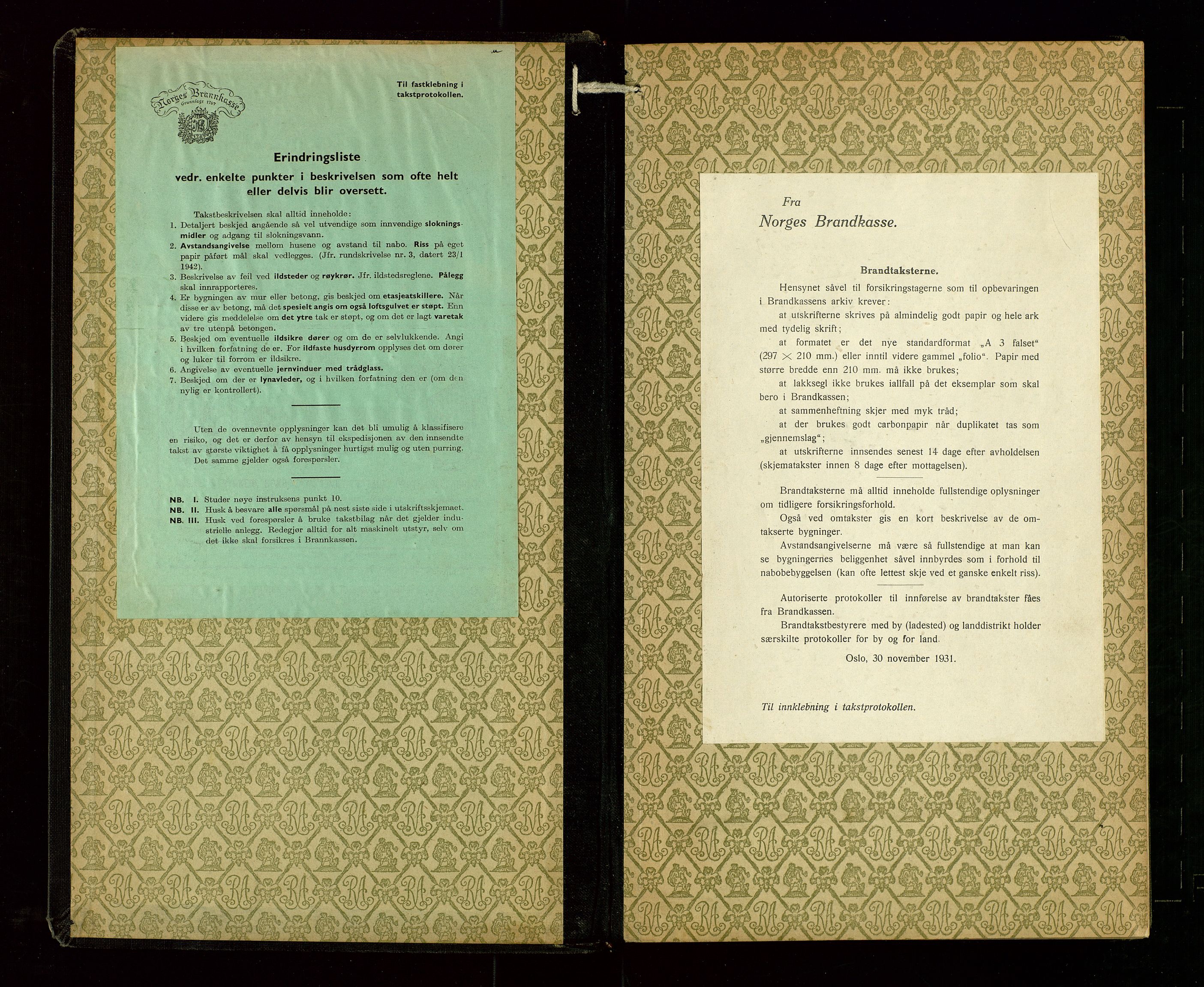 Årdal lensmannskontor, SAST/A-100453/Goa/L0002: Branntakstprotokoll, 1940-1955