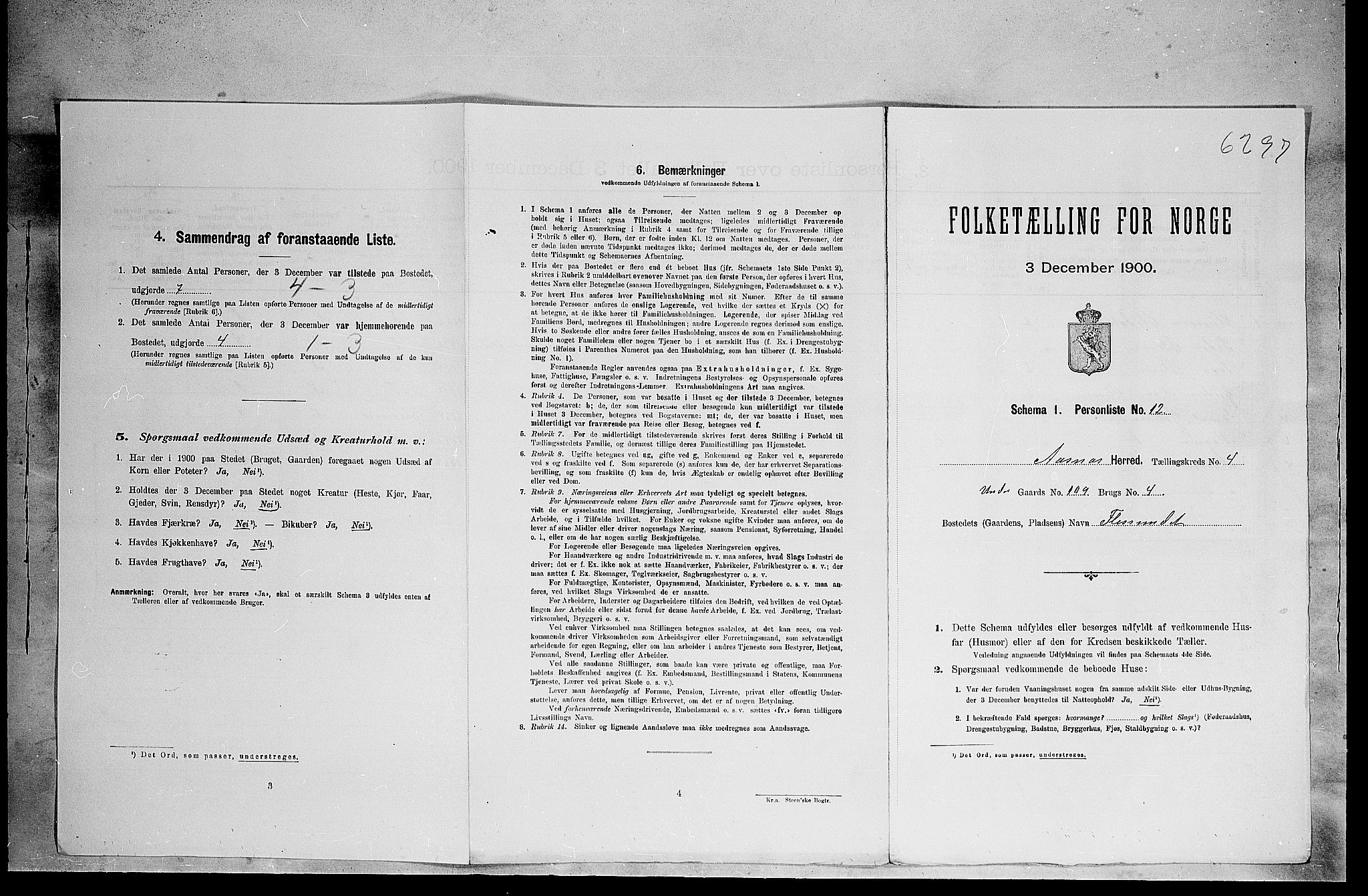 SAH, Folketelling 1900 for 0425 Åsnes herred, 1900, s. 590
