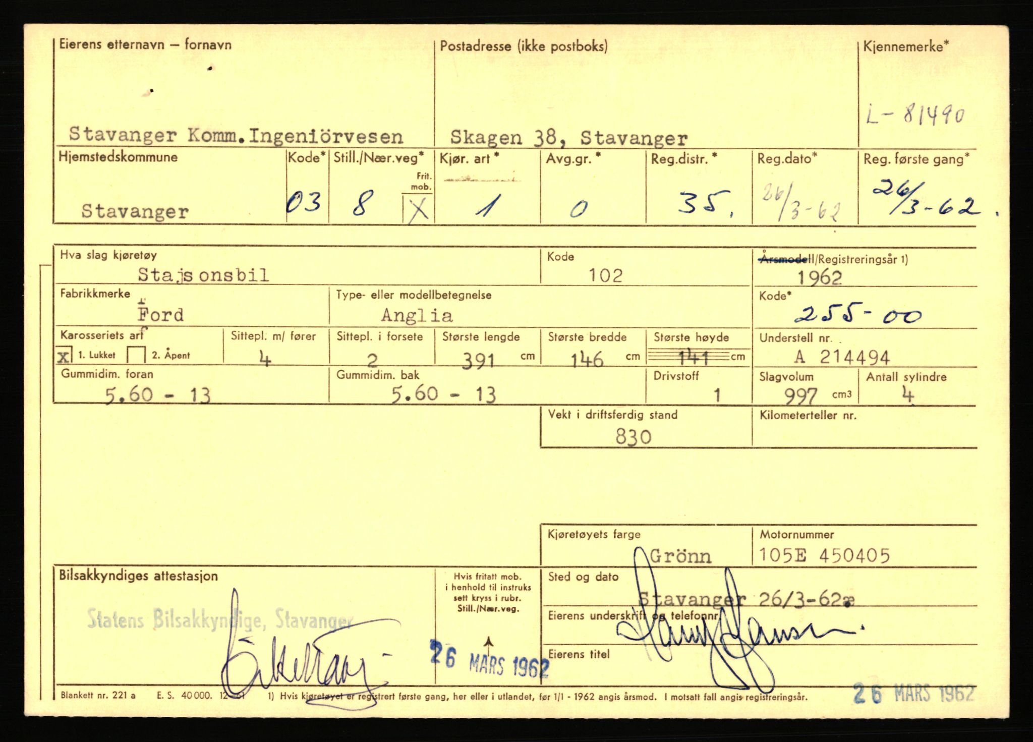 Stavanger trafikkstasjon, AV/SAST-A-101942/0/F/L0071: L-80500 - L-82199, 1930-1971, s. 1707