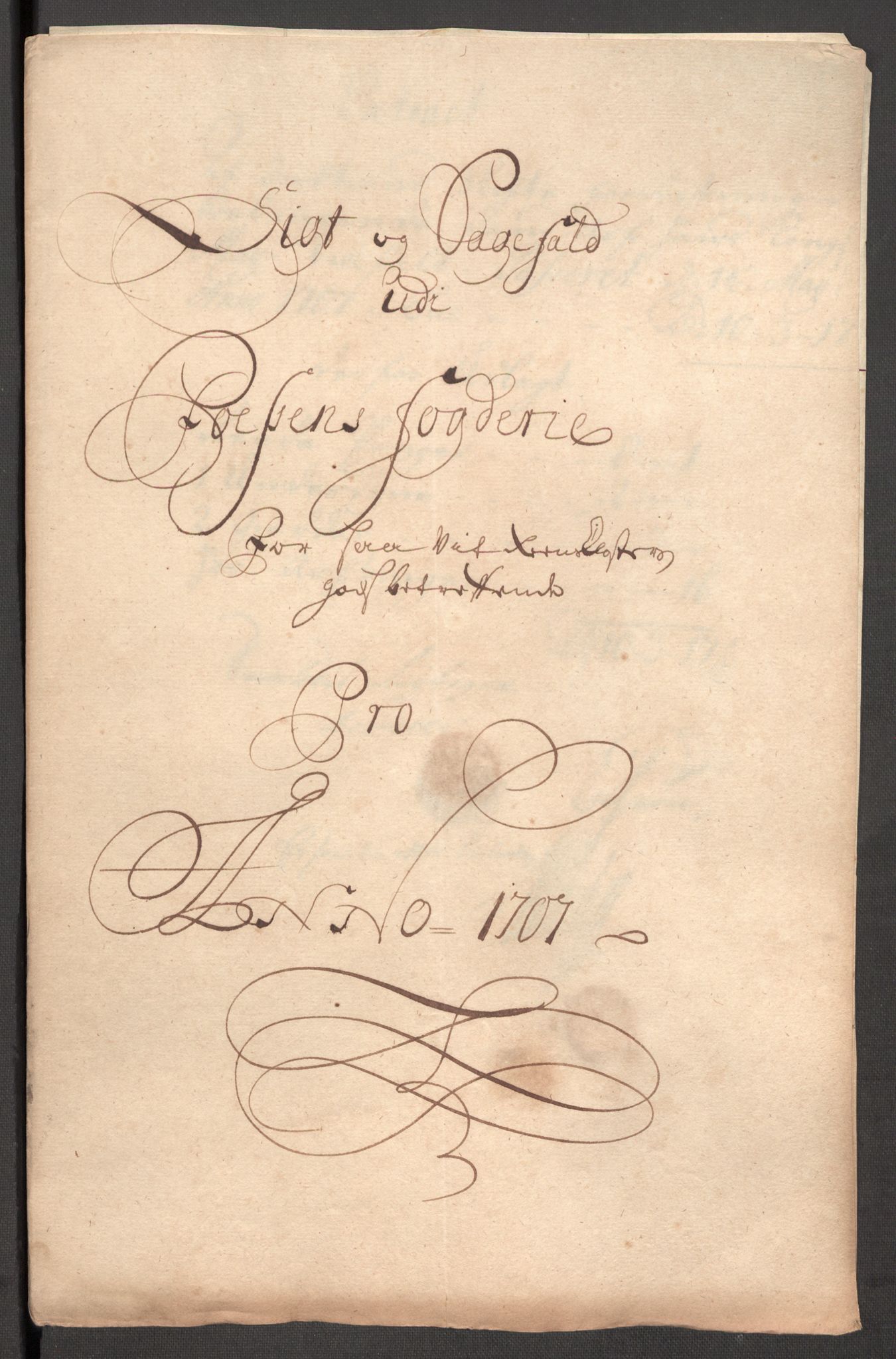 Rentekammeret inntil 1814, Reviderte regnskaper, Fogderegnskap, AV/RA-EA-4092/R57/L3857: Fogderegnskap Fosen, 1706-1707, s. 356