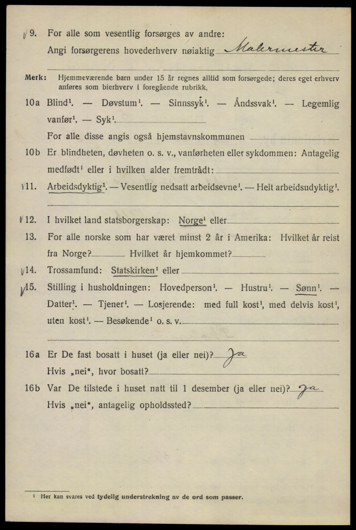 SAO, Folketelling 1920 for 0301 Kristiania kjøpstad, 1920, s. 225322