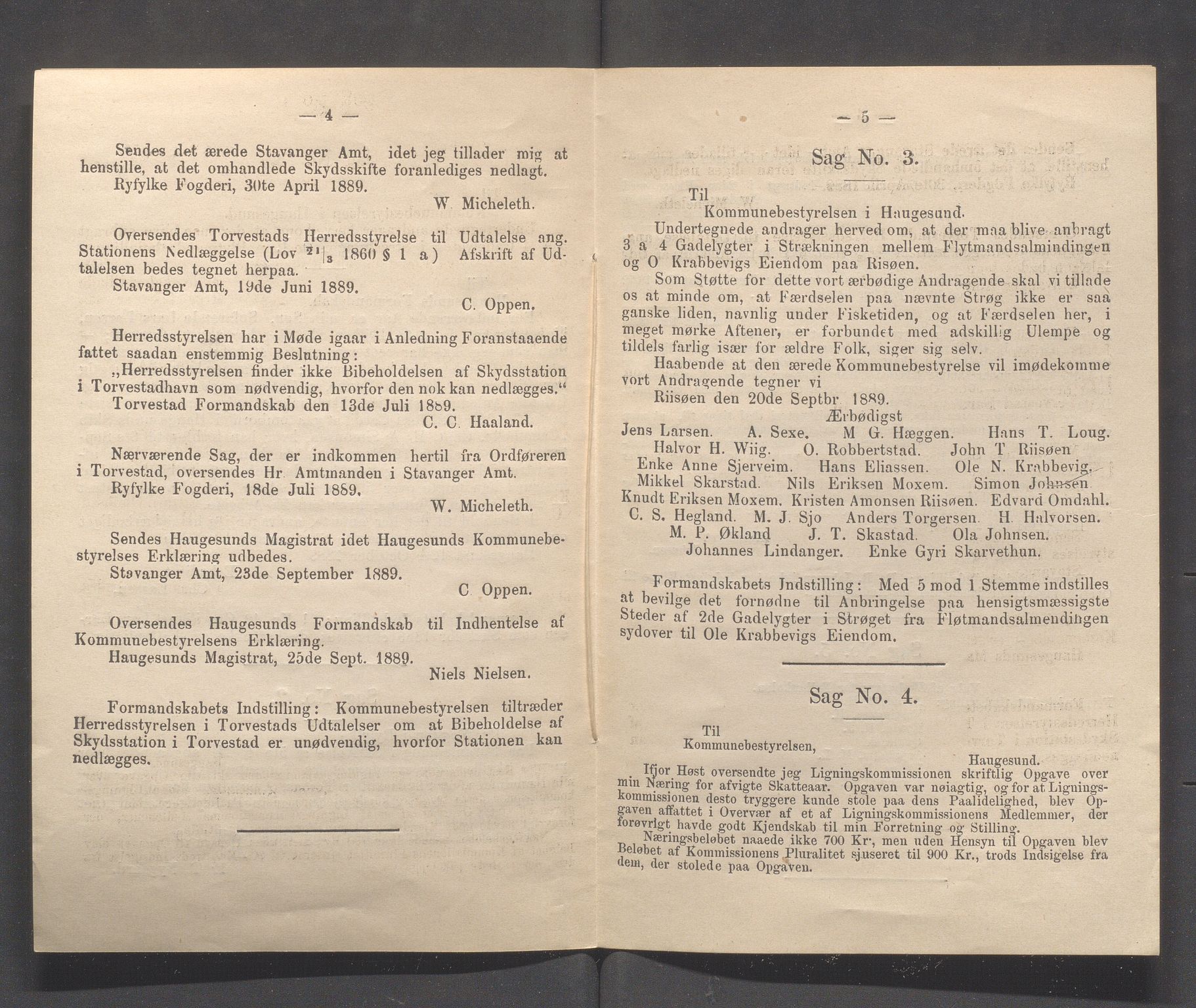 Haugesund kommune - Formannskapet og Bystyret, IKAR/A-740/A/Abb/L0001: Bystyreforhandlinger, 1889-1907, s. 15