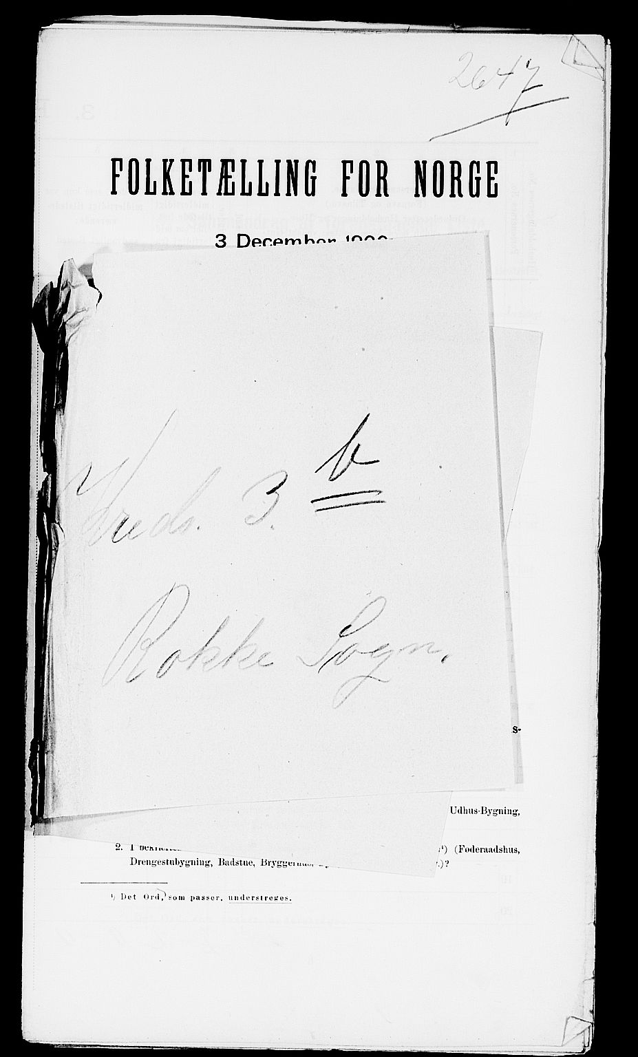 SAO, Folketelling 1900 for 0116 Berg herred, 1900