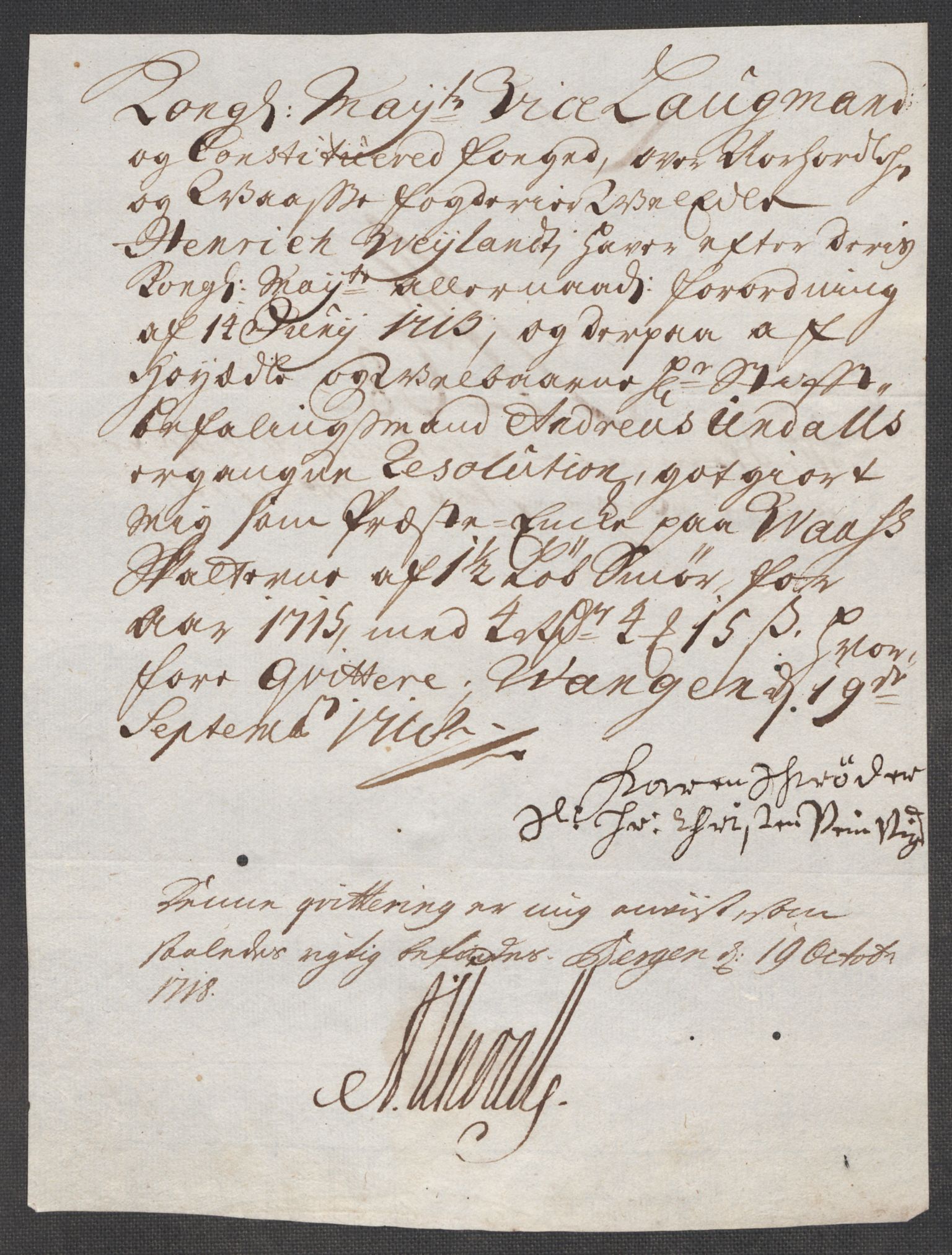 Rentekammeret inntil 1814, Reviderte regnskaper, Fogderegnskap, AV/RA-EA-4092/R51/L3198: Fogderegnskap Nordhordland og Voss, 1715, s. 322