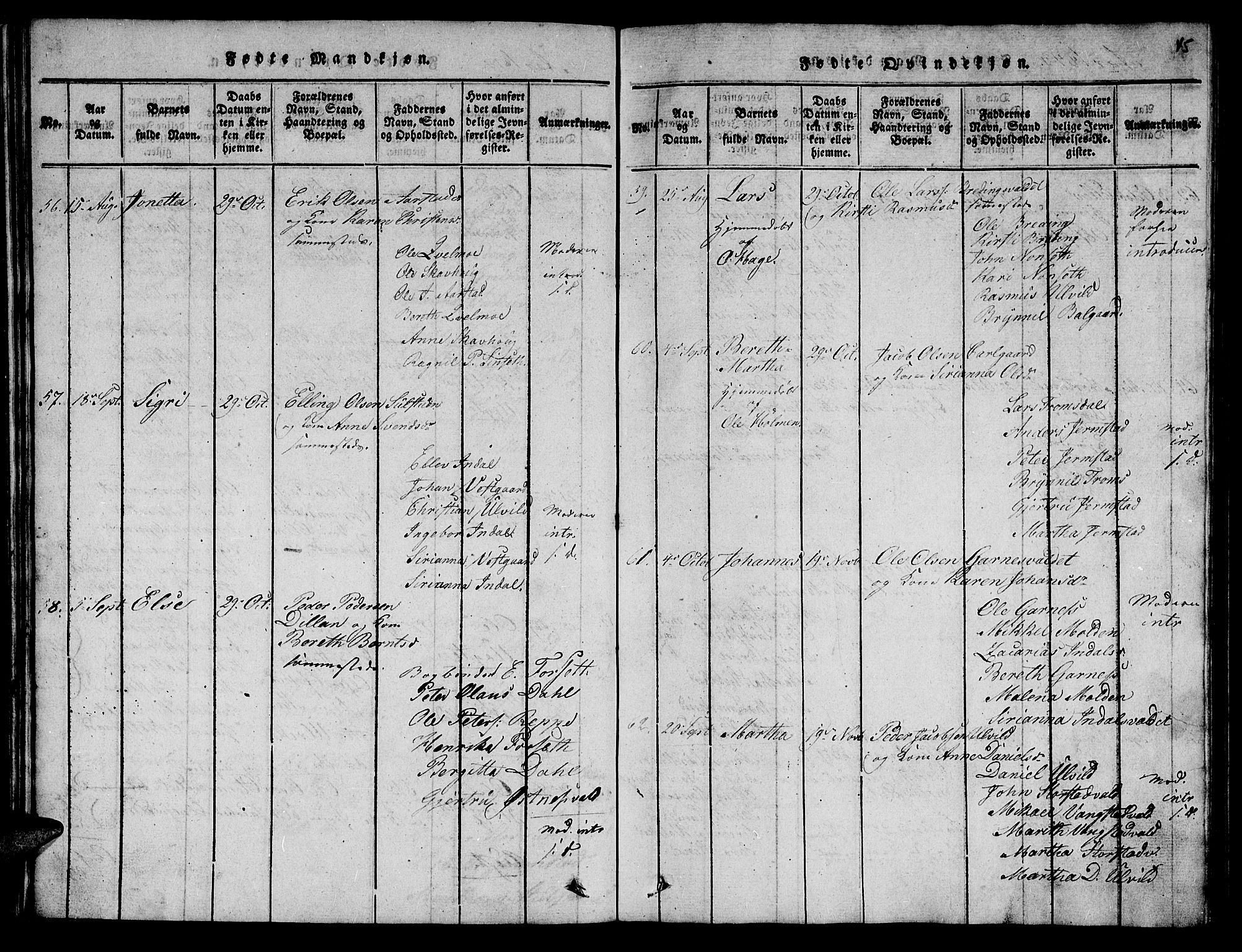 Ministerialprotokoller, klokkerbøker og fødselsregistre - Nord-Trøndelag, SAT/A-1458/723/L0251: Klokkerbok nr. 723C01 /2, 1843-1845, s. 45