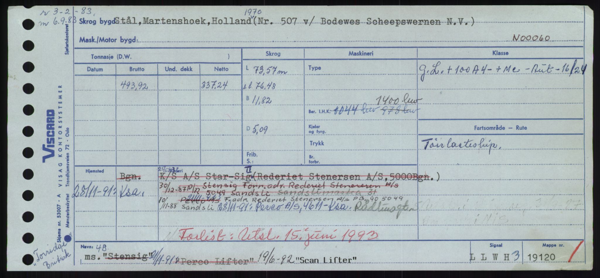 Sjøfartsdirektoratet med forløpere, Skipsmålingen, RA/S-1627/H/Hd/L0032: Fartøy, San-Seve, s. 243