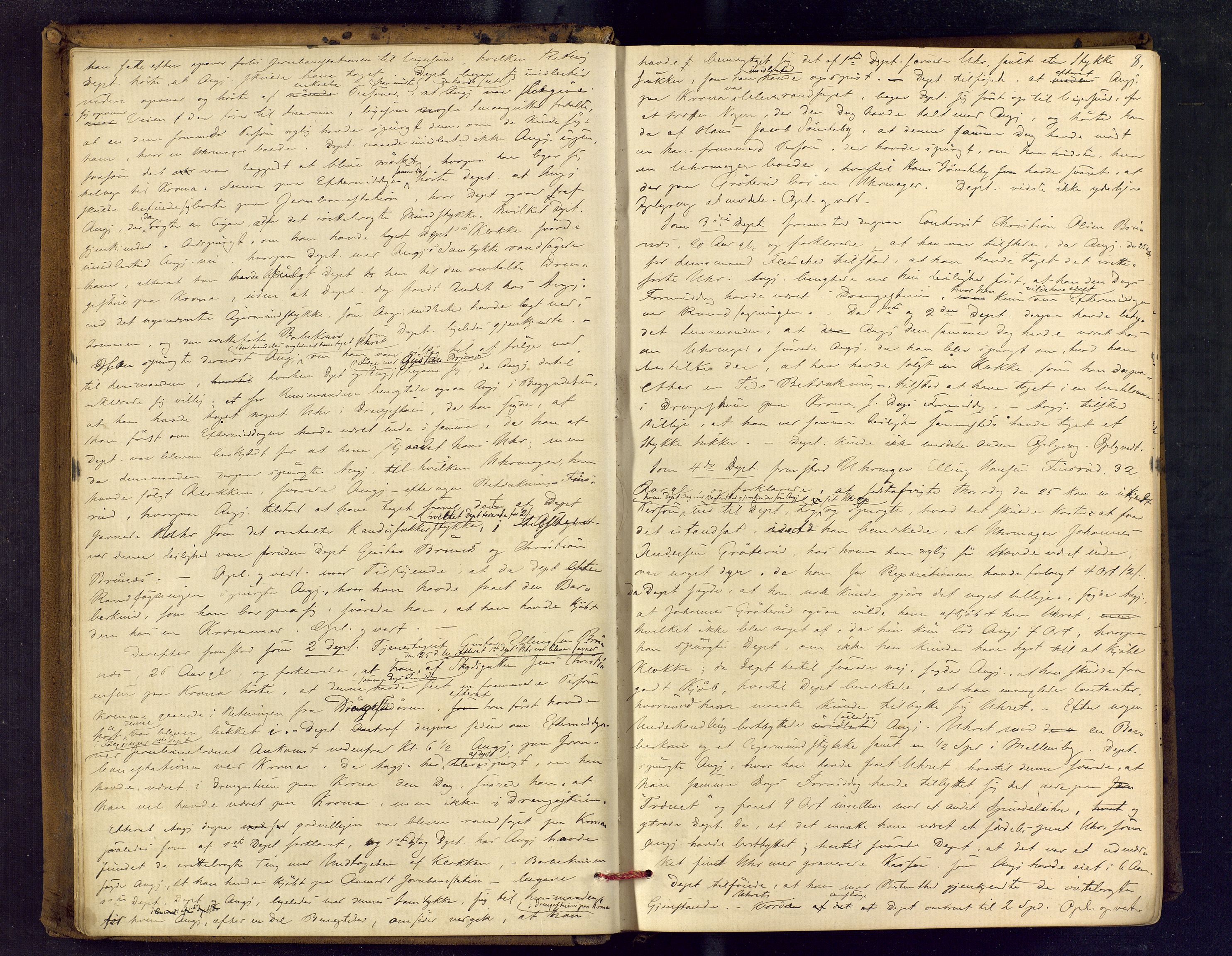 Eiker, Modum og Sigdal sorenskriveri, AV/SAKO-A-123/F/Fc/L0012: Ekstrarettsprotokoll - Modum, 1869-1883, s. 8