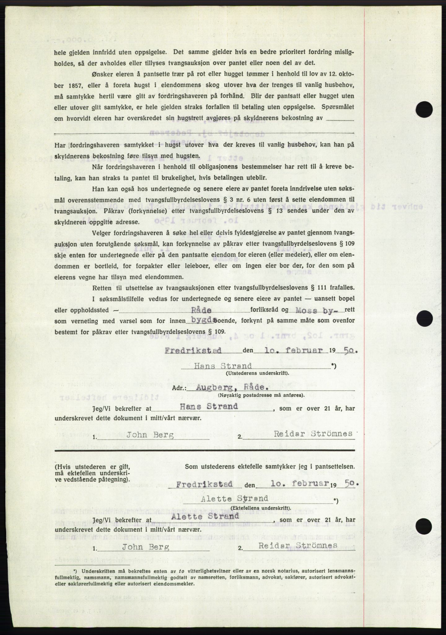 Moss sorenskriveri, SAO/A-10168: Pantebok nr. B23, 1949-1950, Dagboknr: 565/1950