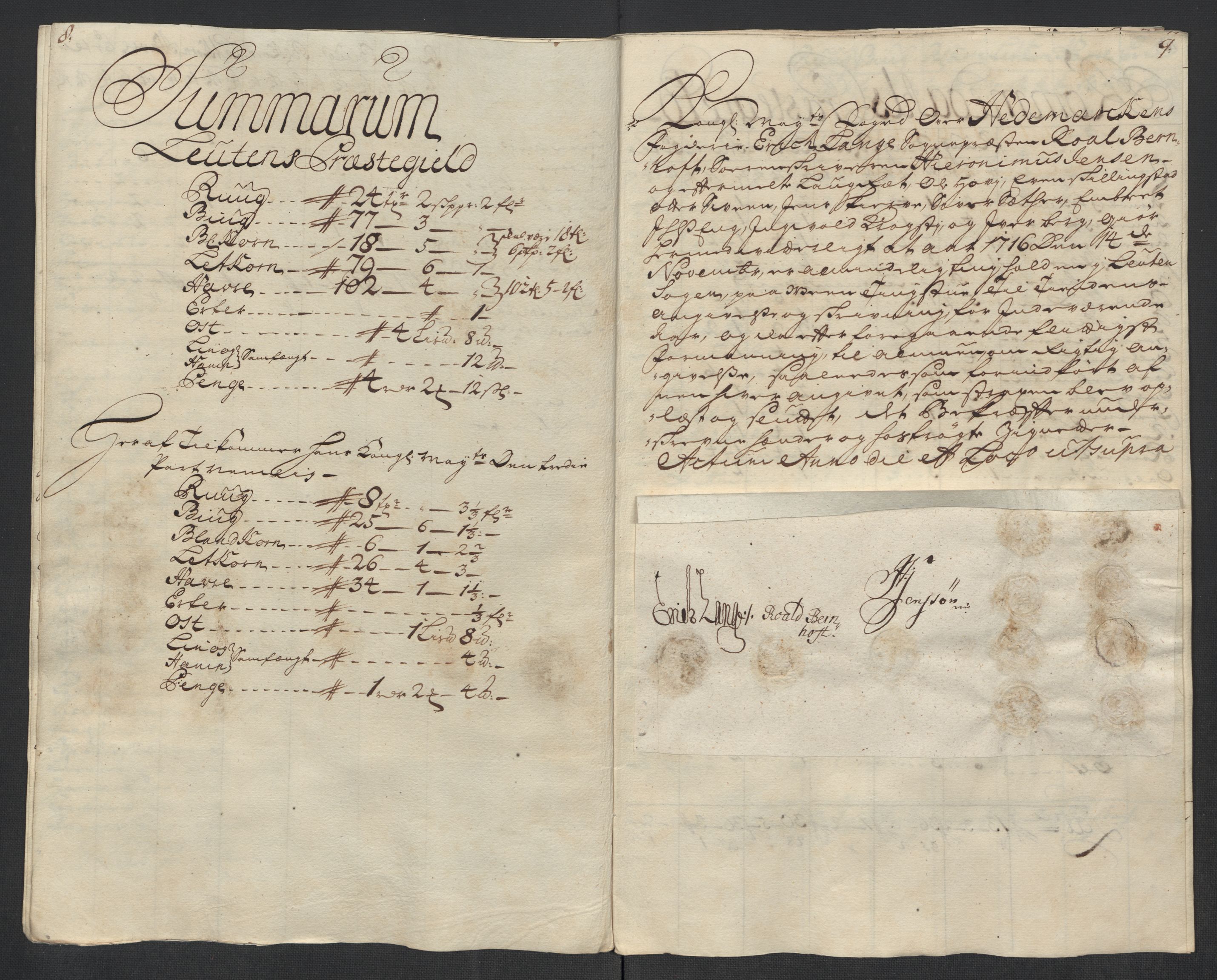 Rentekammeret inntil 1814, Reviderte regnskaper, Fogderegnskap, RA/EA-4092/R16/L1055: Fogderegnskap Hedmark, 1716, s. 251