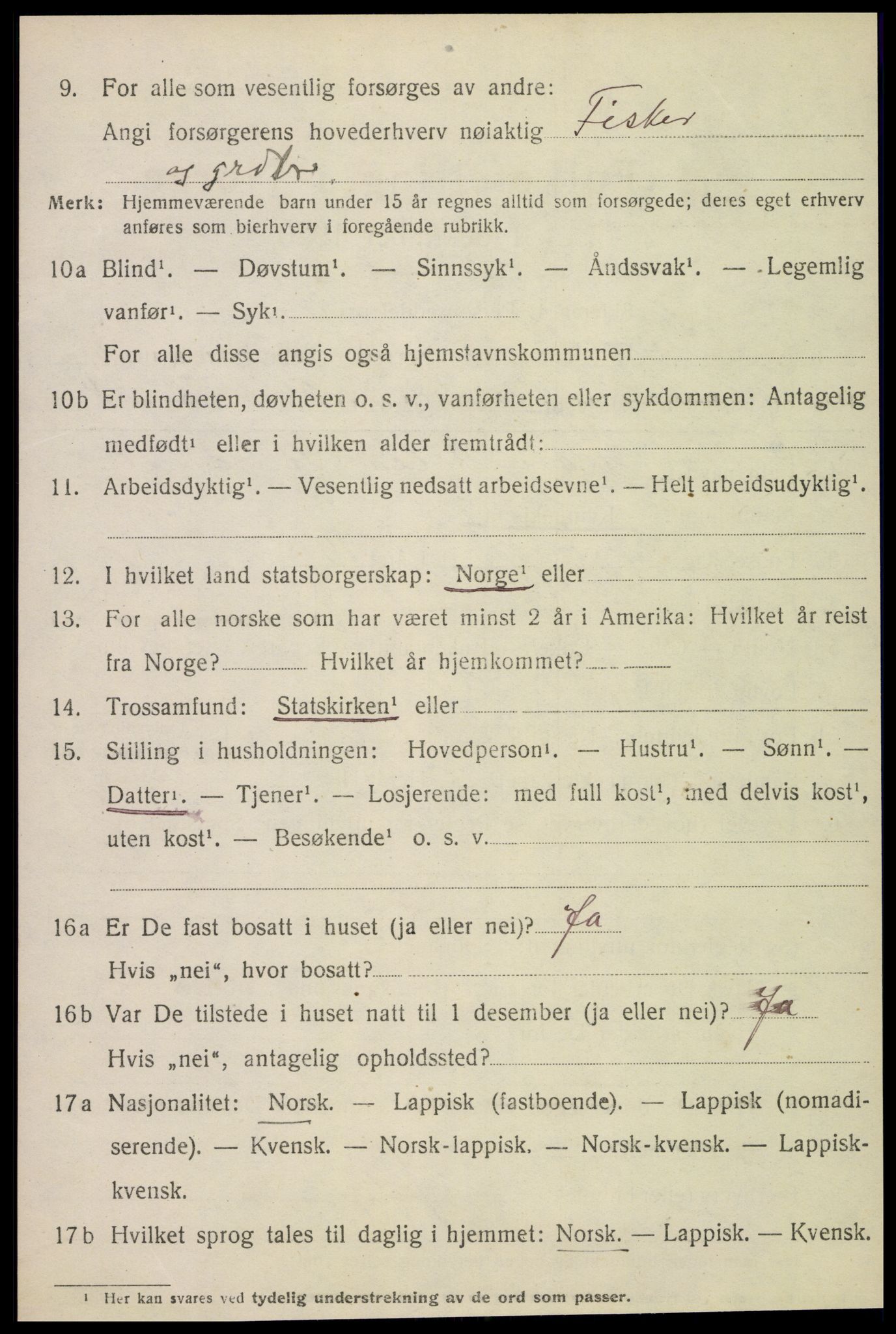 SAT, Folketelling 1920 for 1834 Lurøy herred, 1920, s. 3922