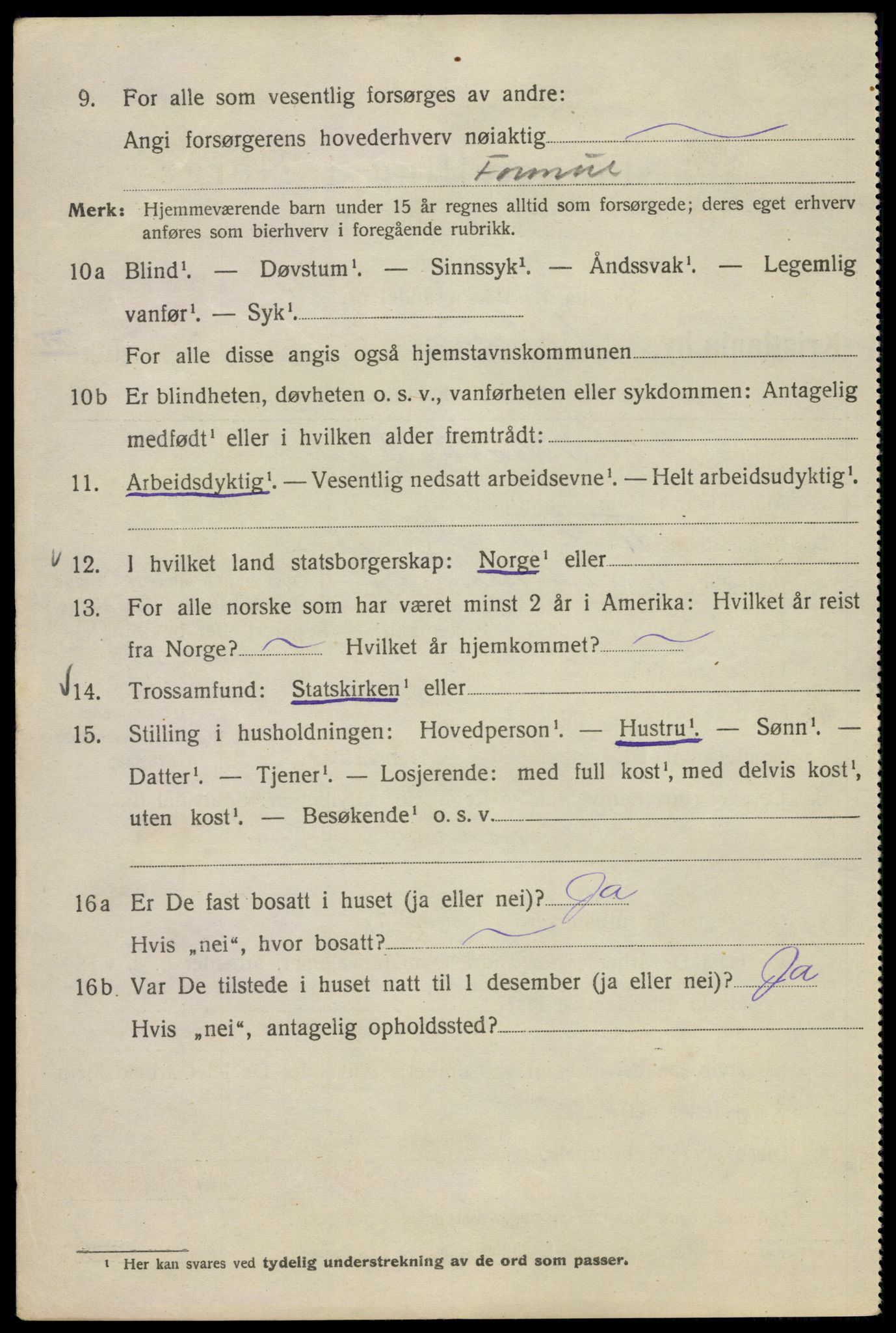 SAO, Folketelling 1920 for 0301 Kristiania kjøpstad, 1920, s. 501382