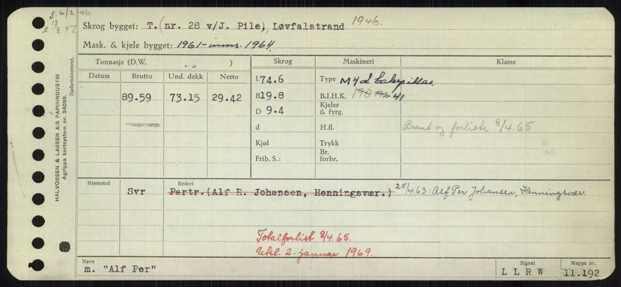 Sjøfartsdirektoratet med forløpere, Skipsmålingen, RA/S-1627/H/Hd/L0001: Fartøy, A-Anv, s. 313