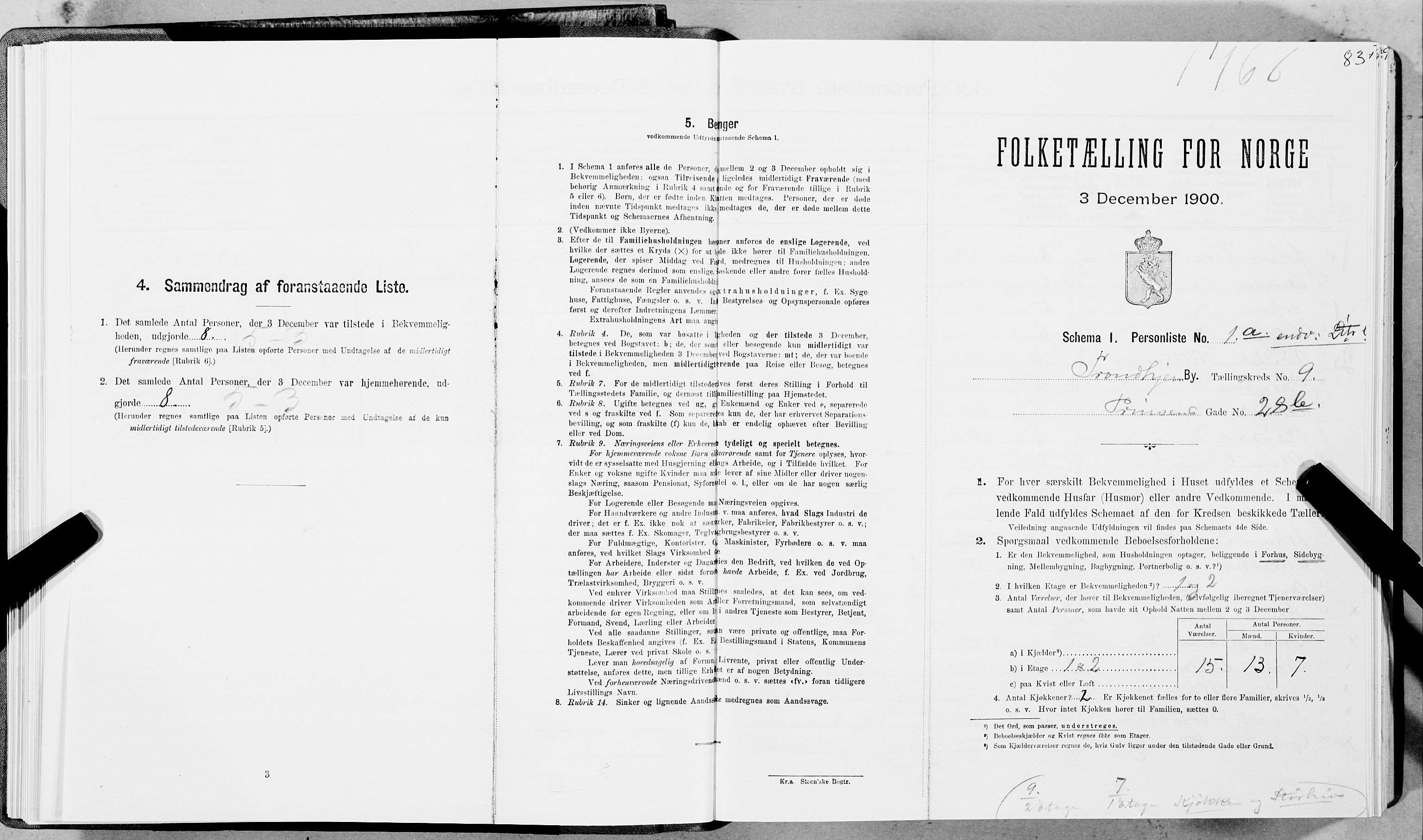 SAT, Folketelling 1900 for 1601 Trondheim kjøpstad, 1900, s. 1568