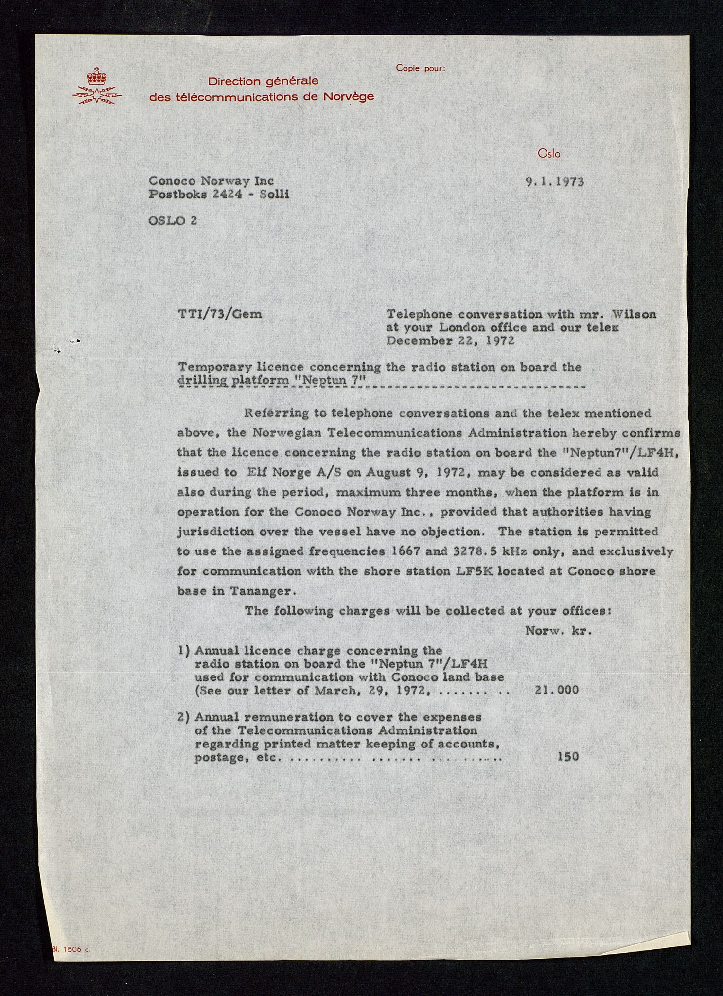 Industridepartementet, Oljekontoret, AV/SAST-A-101348/Da/L0012: Arkivnøkkel 798 Helikopter, luftfart, telekommunikasjon og skademeldinger/ulykker, 1966-1972, s. 407