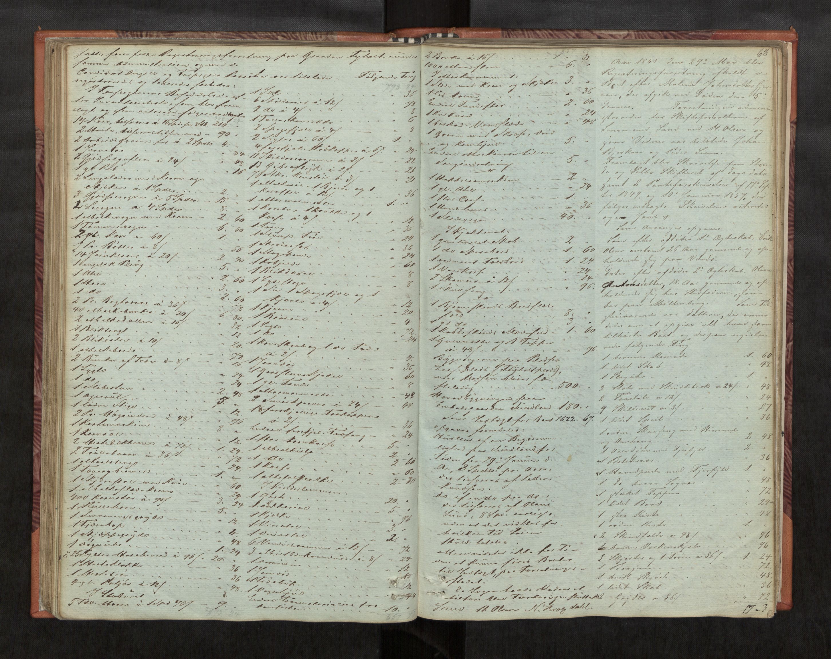 Strinda og Selbu sorenskriveri, AV/SAT-A-0015/3/3C/L0002: Skifteregistreringsprot.  for Strinda tinglag, 1853-1880, s. 68