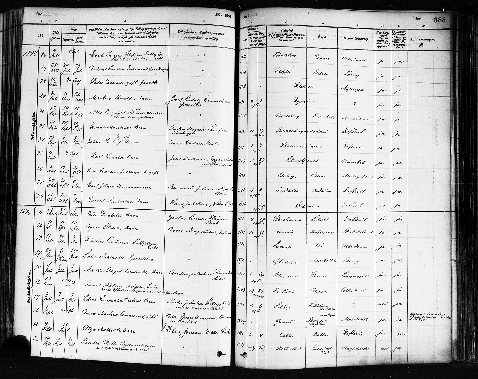 Idd prestekontor Kirkebøker, AV/SAO-A-10911/F/Fc/L0006b: Ministerialbok nr. III 6B, 1878-1903, s. 388
