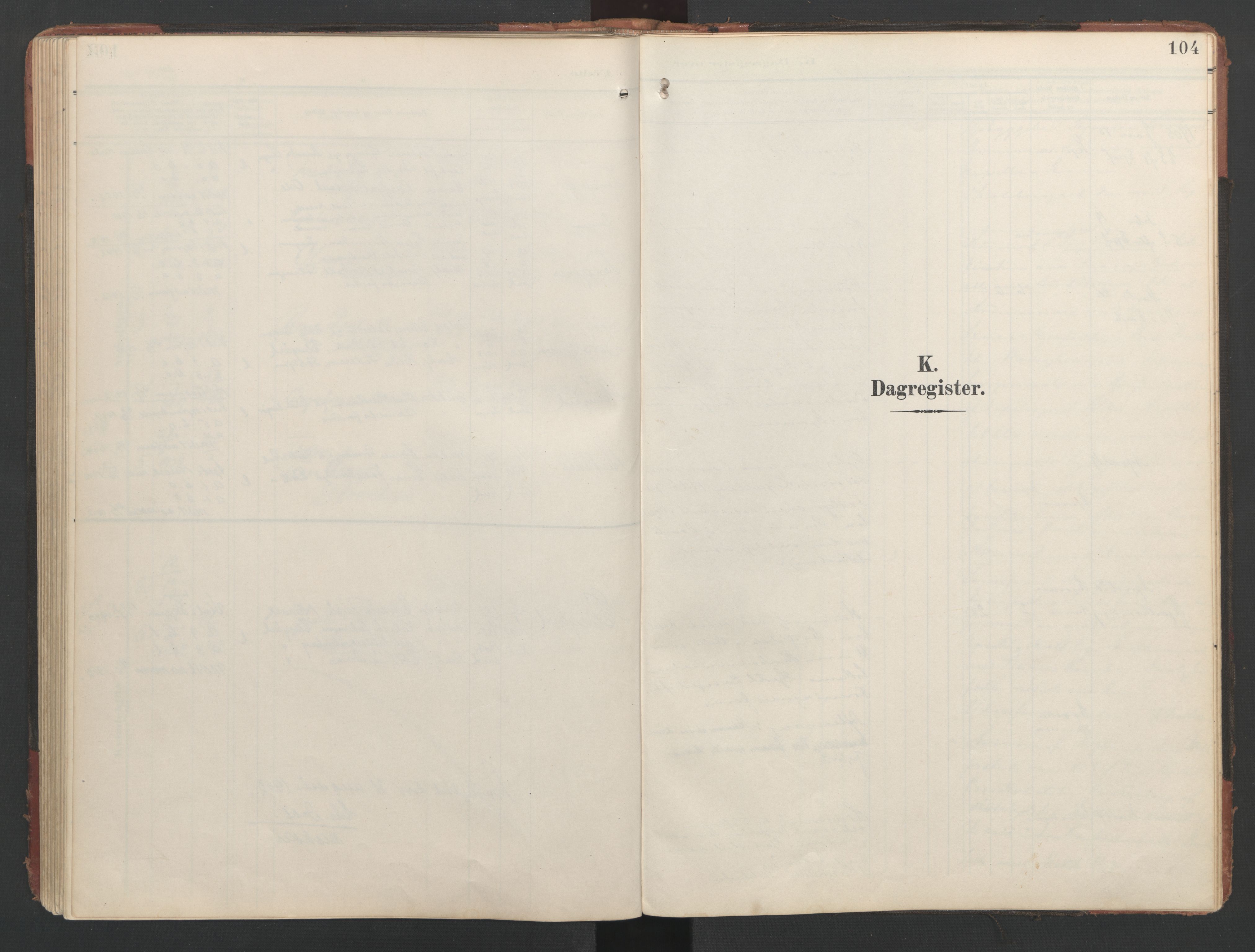 Ministerialprotokoller, klokkerbøker og fødselsregistre - Nordland, SAT/A-1459/867/L0966: Klokkerbok nr. 867C01, 1904-1952, s. 104