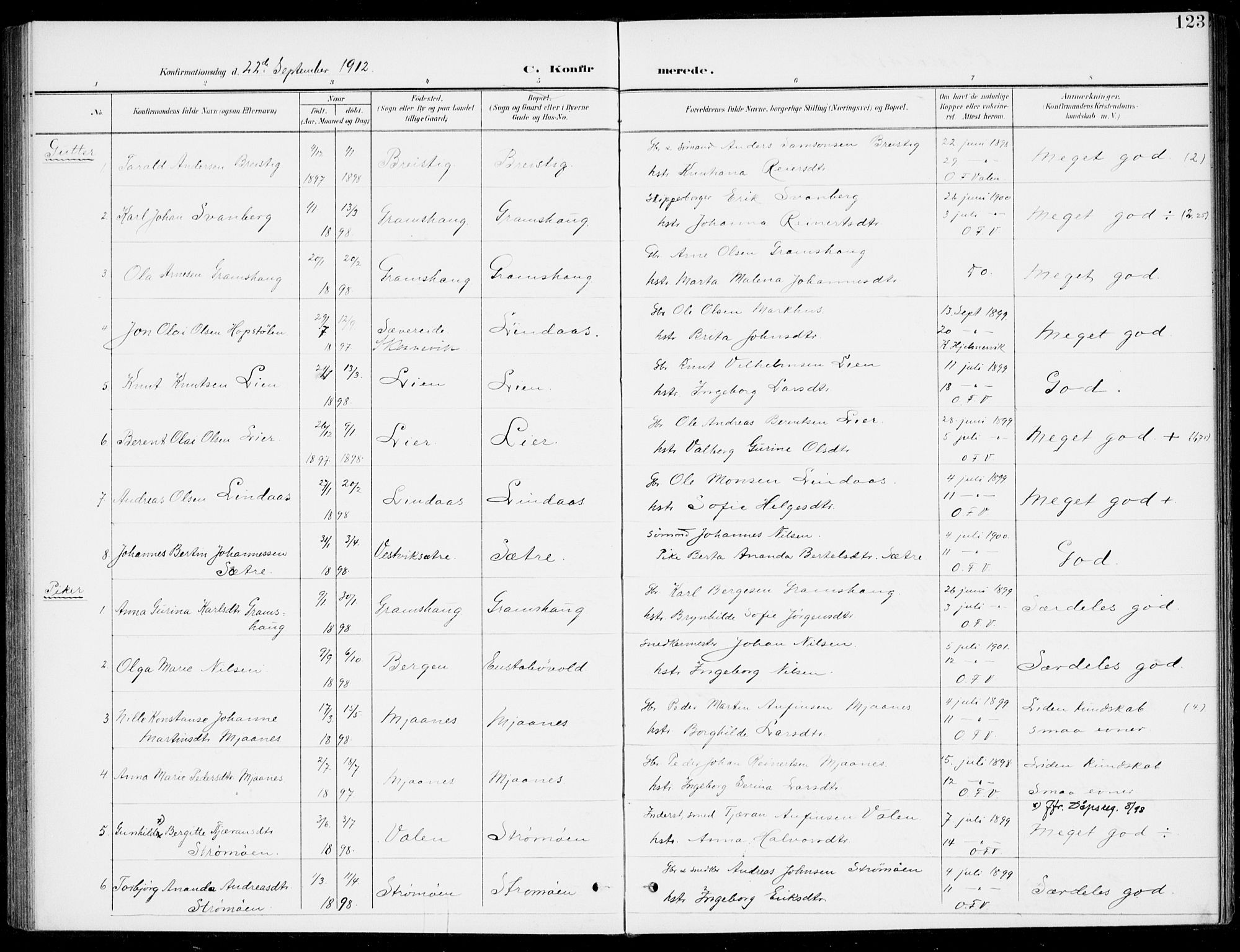 Sveio Sokneprestembete, AV/SAB-A-78501/H/Haa: Ministerialbok nr. C 3, 1899-1916, s. 123
