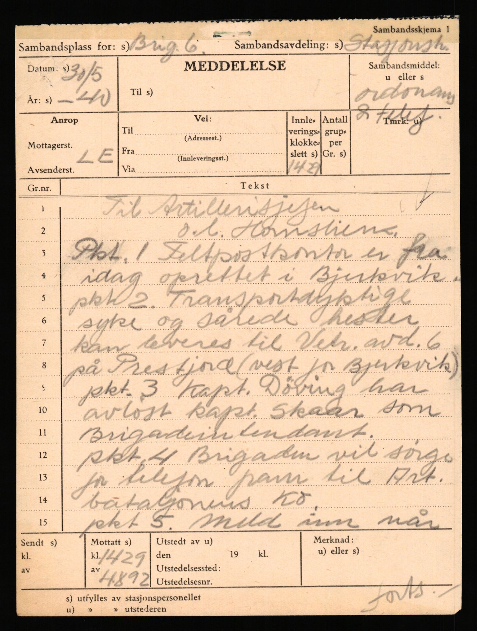 Forsvaret, Forsvarets krigshistoriske avdeling, AV/RA-RAFA-2017/Y/Yb/L0153: II-C-11-650  -  6. Divisjon: Bergartilleribataljon 3, 1940, s. 85