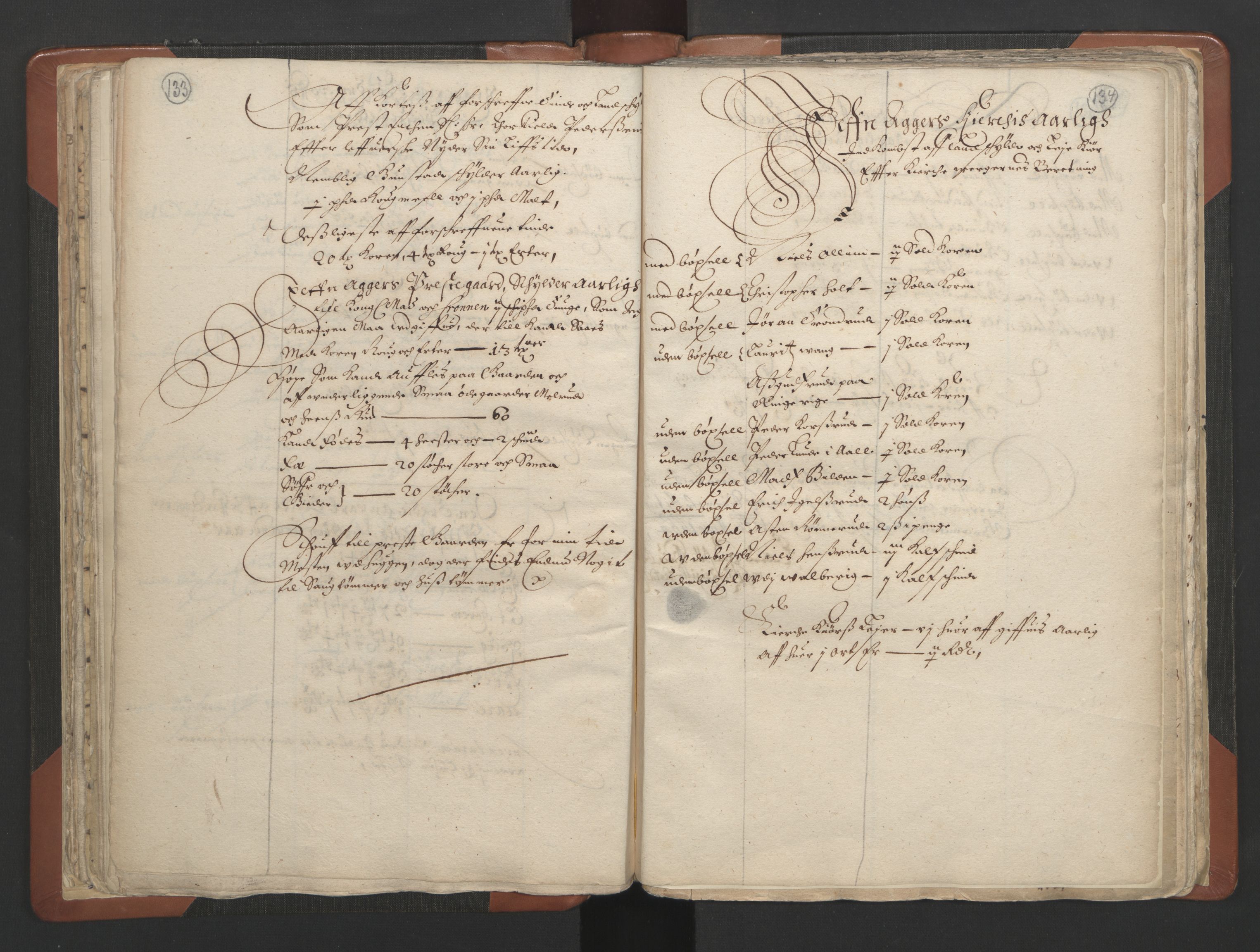 RA, Sogneprestenes manntall 1664-1666, nr. 7: Hadeland prosti, 1664-1666, s. 133-134