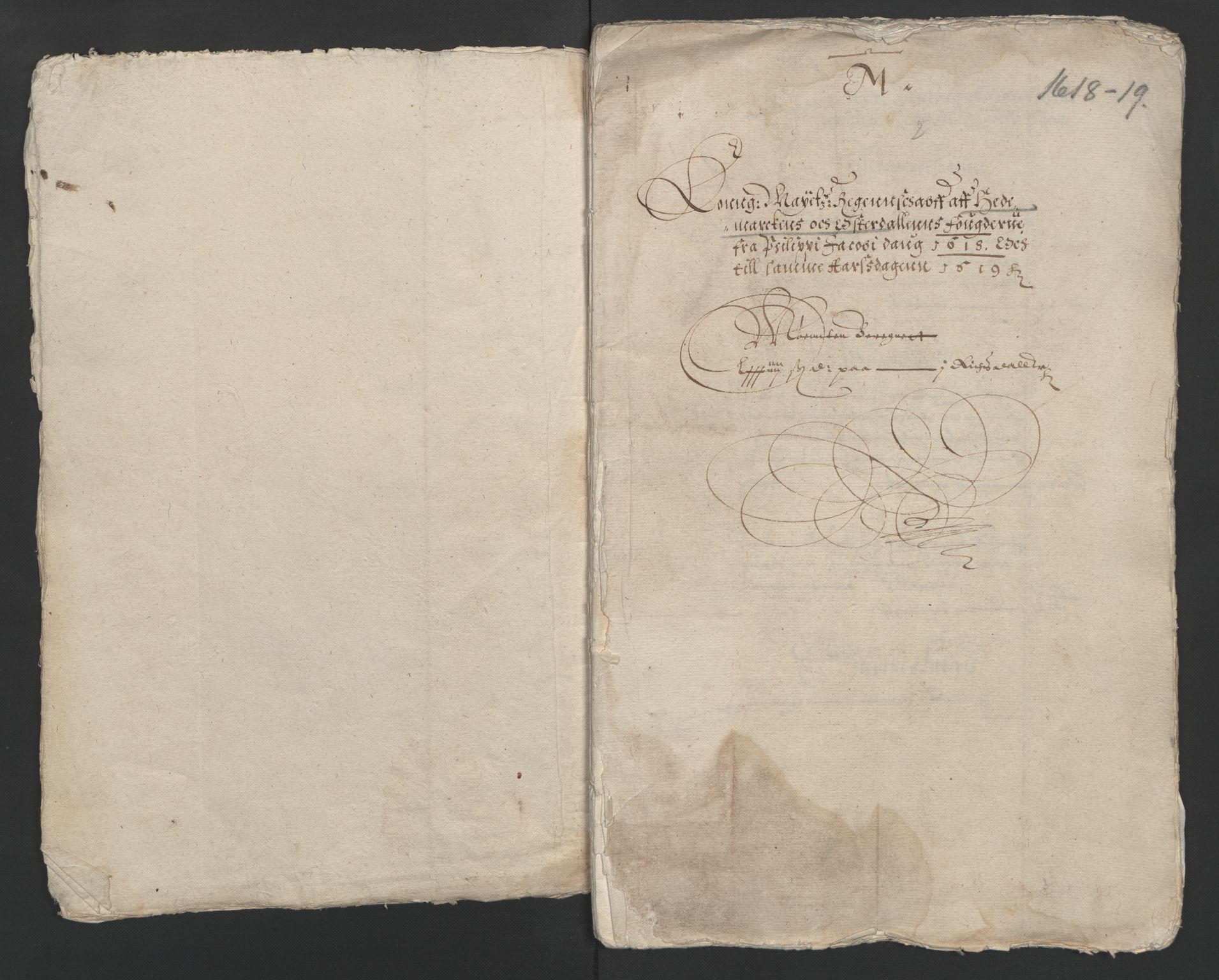 Rentekammeret inntil 1814, Reviderte regnskaper, Lensregnskaper, AV/RA-EA-5023/R/Rb/Rba/L0047: Akershus len, 1618-1619