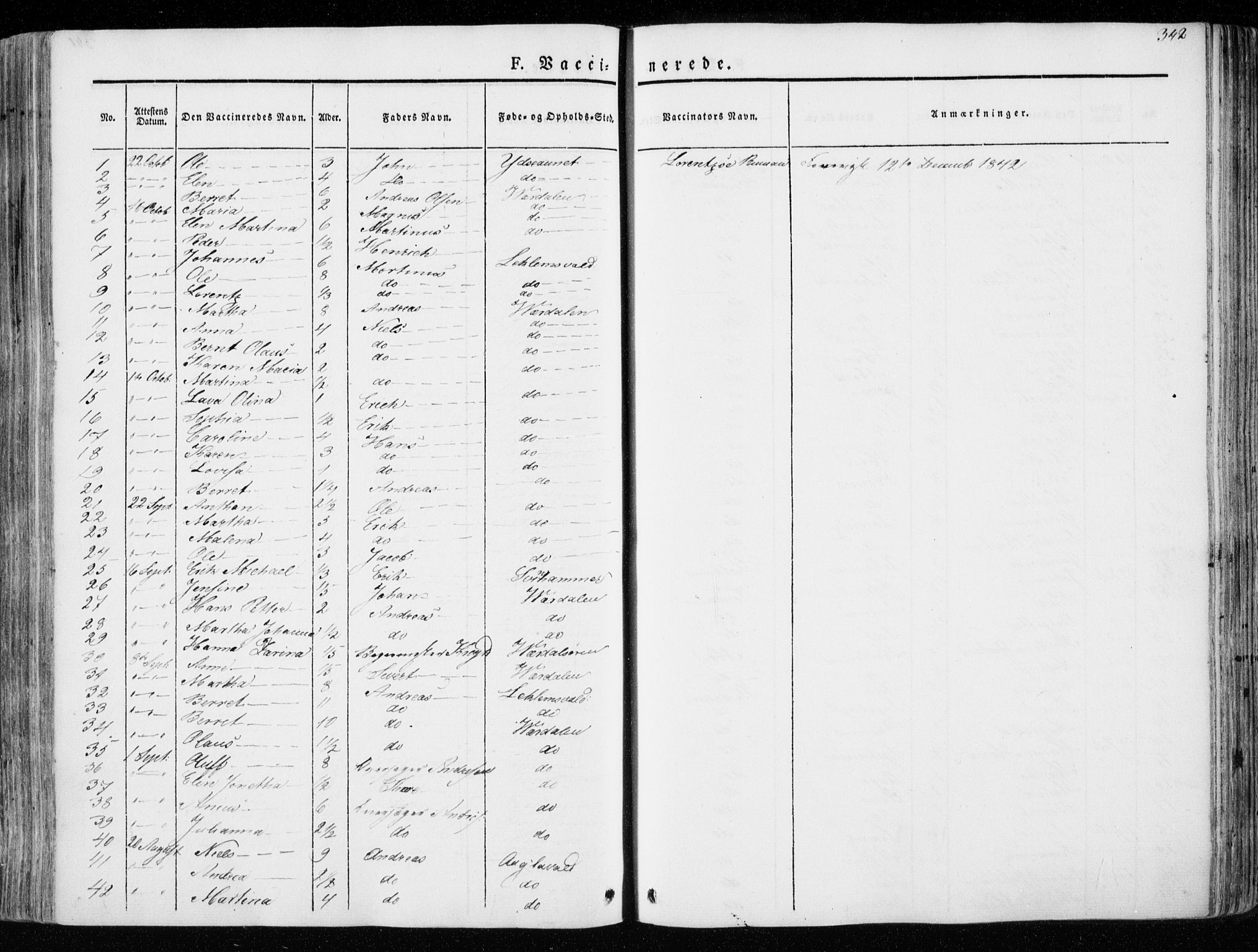 Ministerialprotokoller, klokkerbøker og fødselsregistre - Nord-Trøndelag, AV/SAT-A-1458/723/L0239: Ministerialbok nr. 723A08, 1841-1851, s. 342