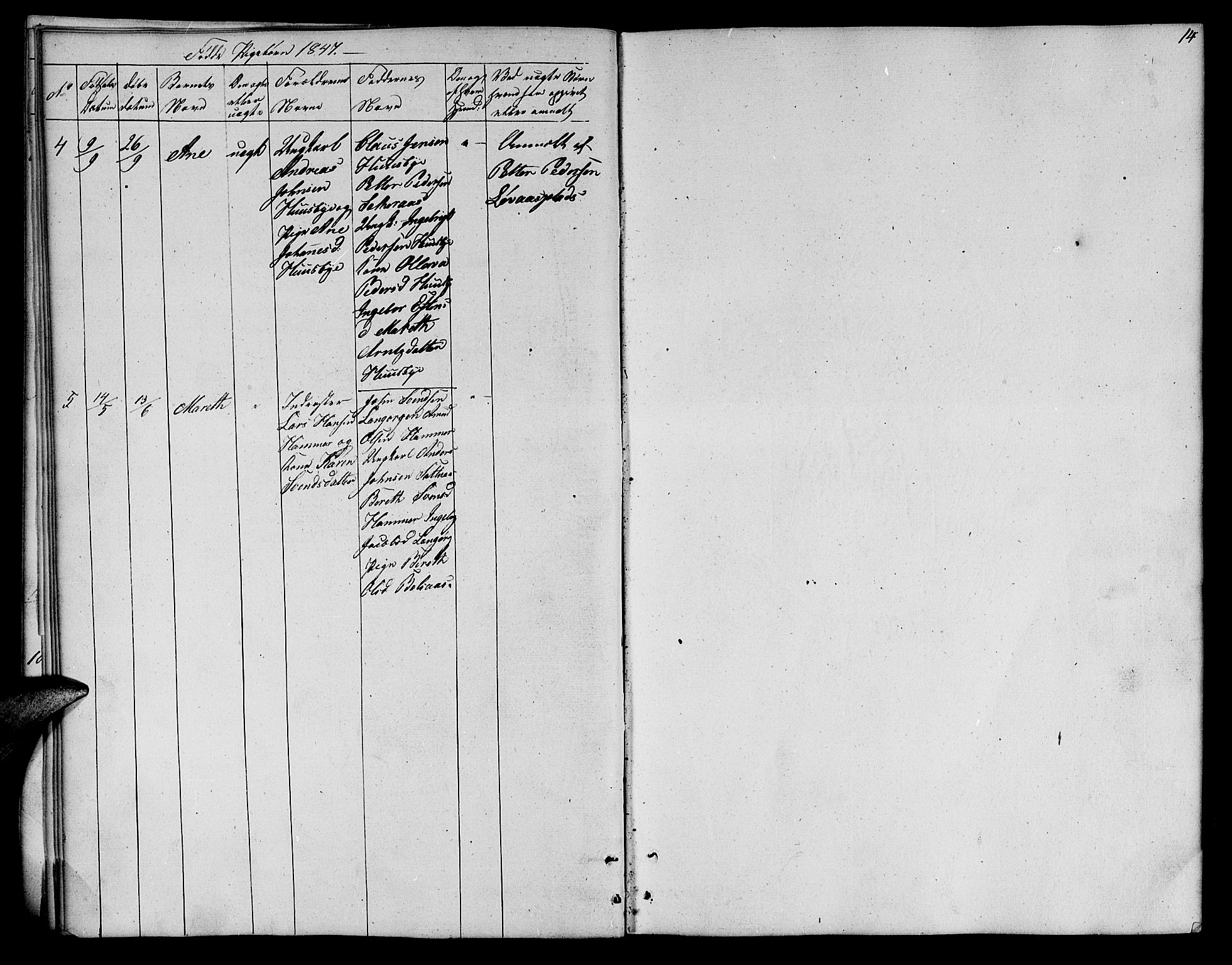 Ministerialprotokoller, klokkerbøker og fødselsregistre - Sør-Trøndelag, AV/SAT-A-1456/666/L0789: Klokkerbok nr. 666C02, 1843-1847, s. 14