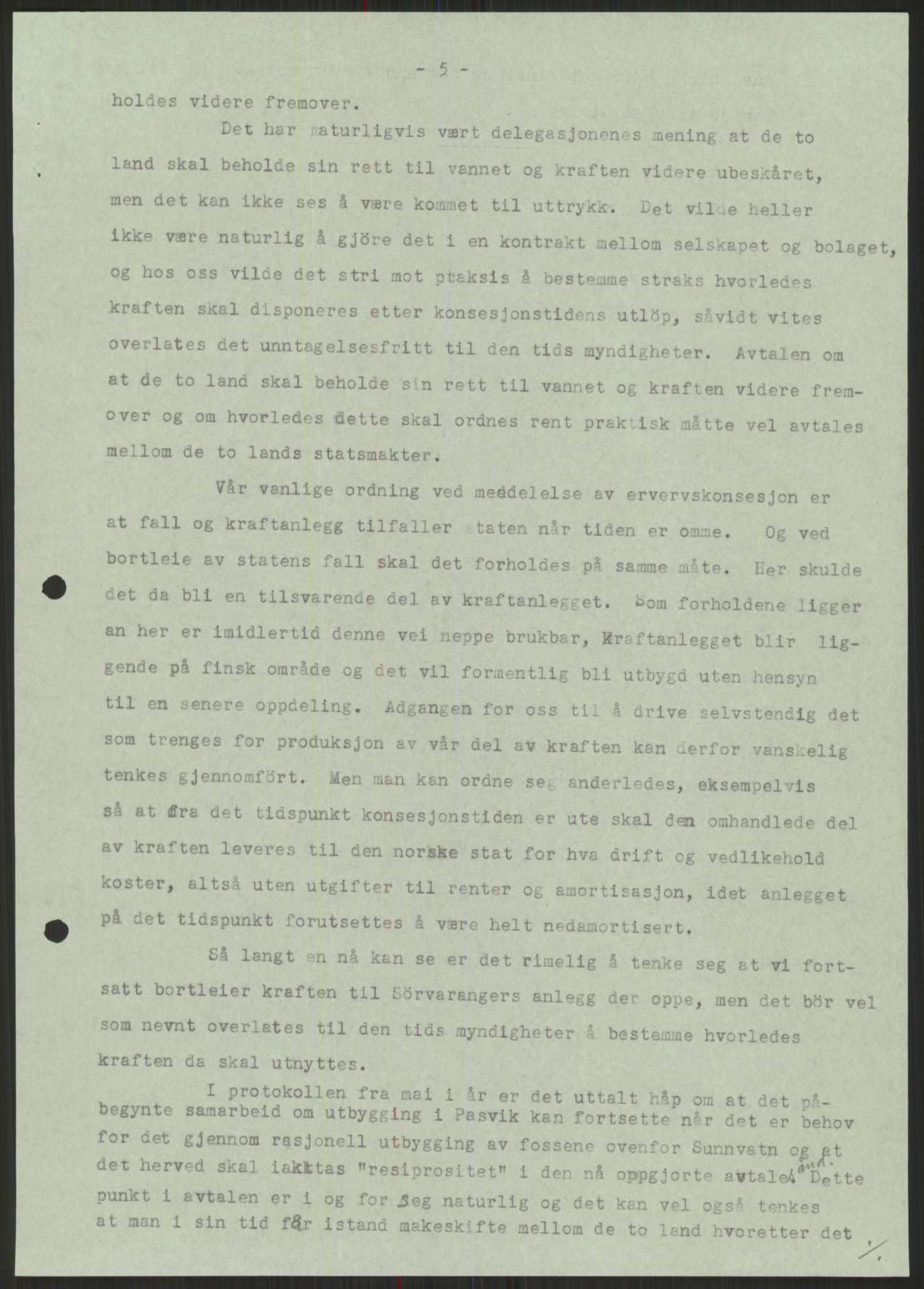 Vassdragsdirektoratet/avdelingen, AV/RA-S-6242/F/Fa/L0536: Pasvikelva, 1920-1971, s. 1133