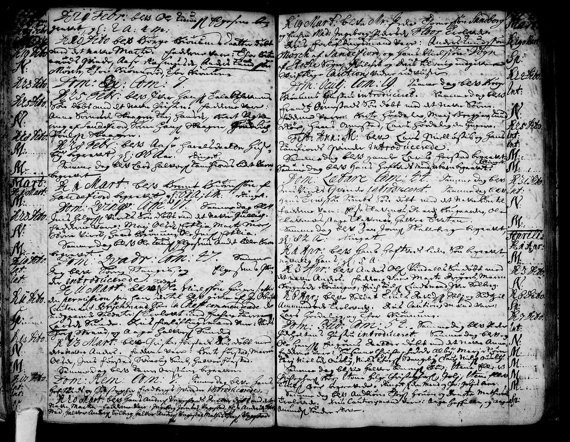 Sandar kirkebøker, AV/SAKO-A-243/F/Fa/L0001: Ministerialbok nr. 1, 1709-1733