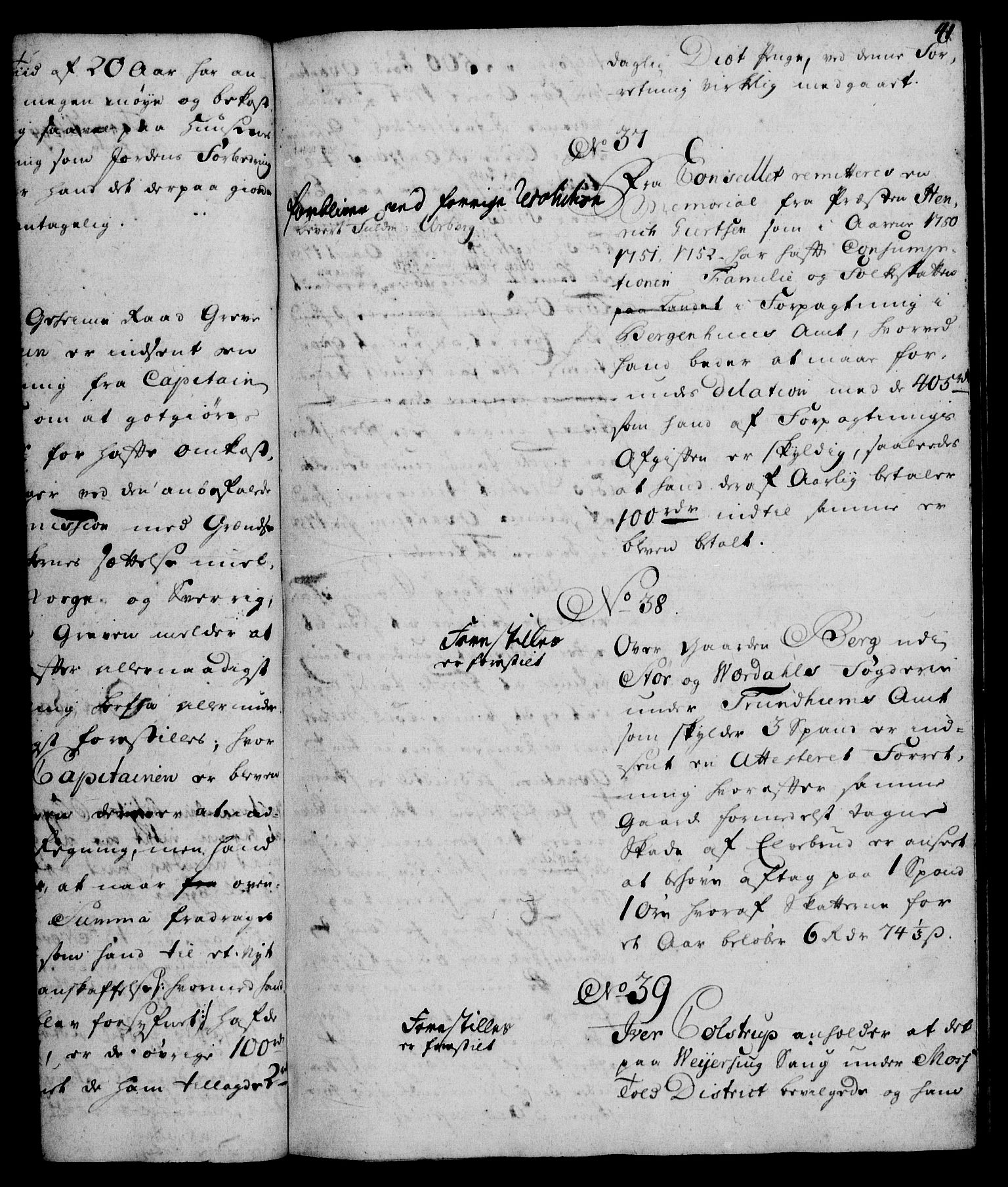 Rentekammeret, Kammerkanselliet, RA/EA-3111/G/Gh/Gha/L0032: Norsk ekstraktmemorialprotokoll (merket RK 53.77), 1753-1755, s. 41