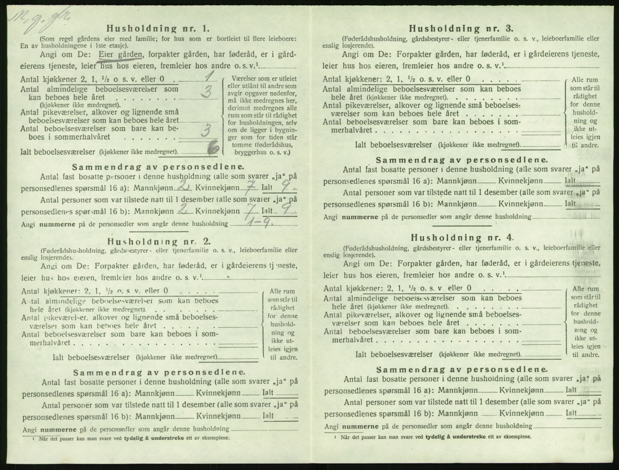 SAK, Folketelling 1920 for 0920 Øyestad herred, 1920, s. 971