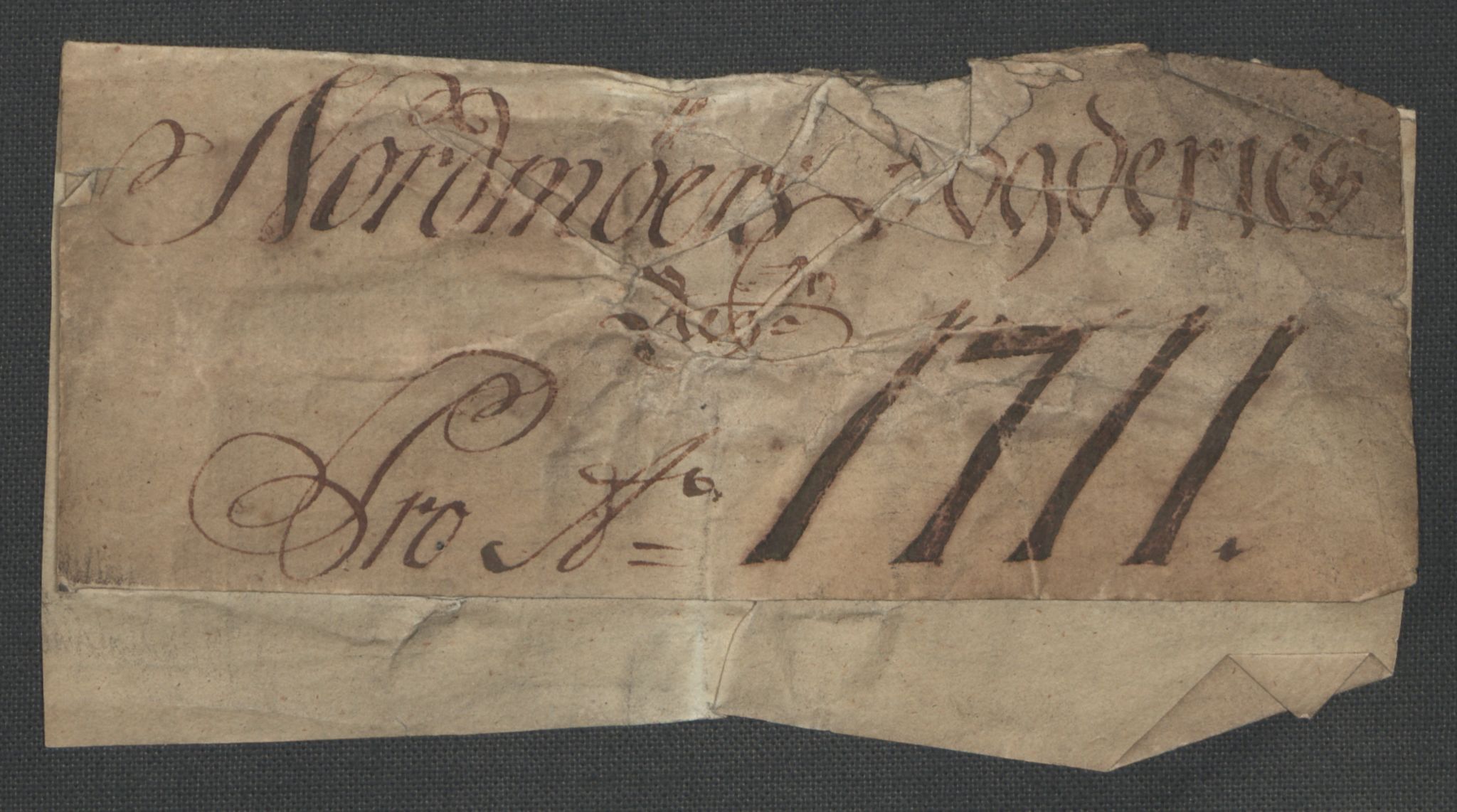 Rentekammeret inntil 1814, Reviderte regnskaper, Fogderegnskap, RA/EA-4092/R56/L3745: Fogderegnskap Nordmøre, 1711, s. 3