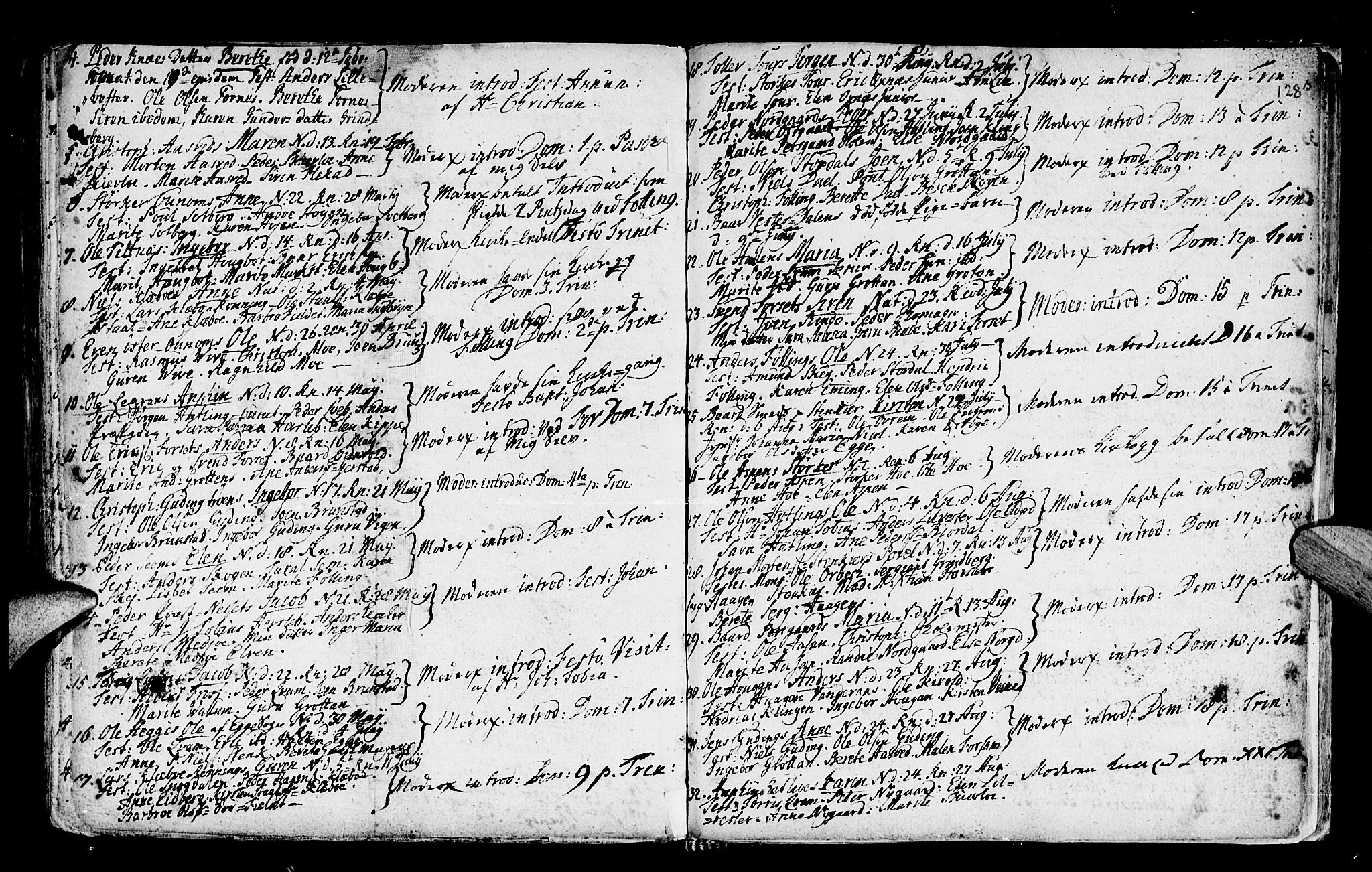 Ministerialprotokoller, klokkerbøker og fødselsregistre - Nord-Trøndelag, AV/SAT-A-1458/746/L0439: Ministerialbok nr. 746A01, 1688-1759, s. 128r
