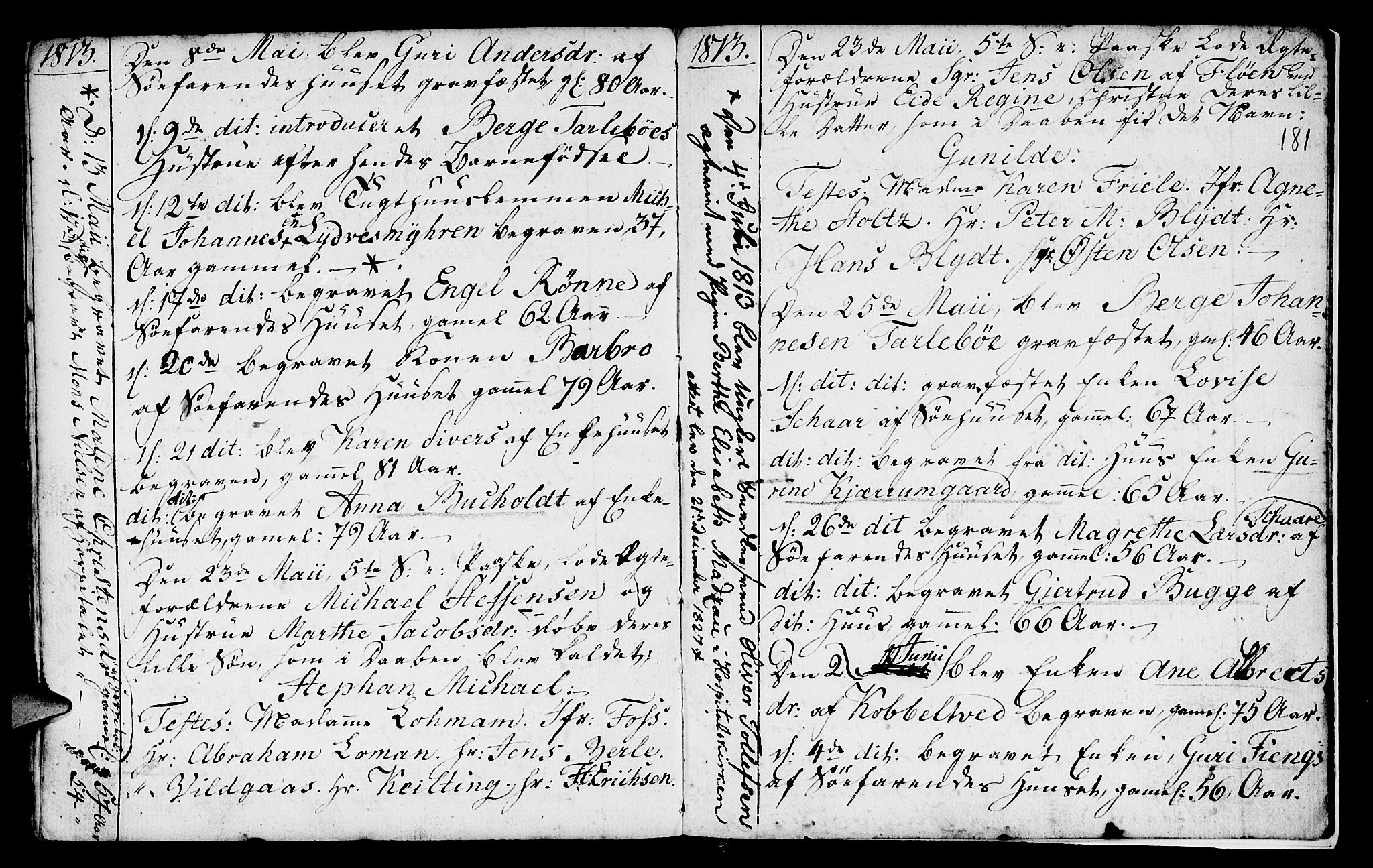 St. Jørgens hospital og Årstad sokneprestembete, AV/SAB-A-99934: Ministerialbok nr. A 2, 1766-1814, s. 181