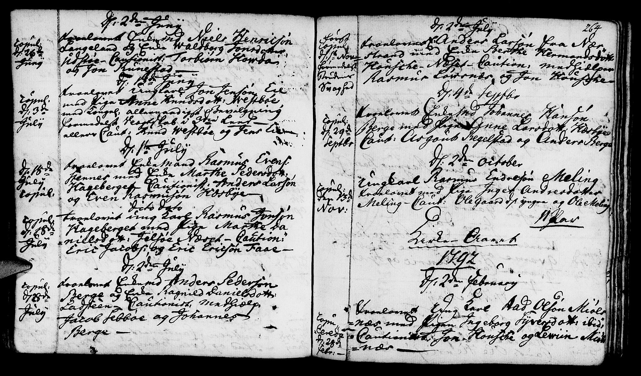 Finnøy sokneprestkontor, AV/SAST-A-101825/H/Ha/Haa/L0005: Ministerialbok nr. A 5, 1773-1816, s. 264