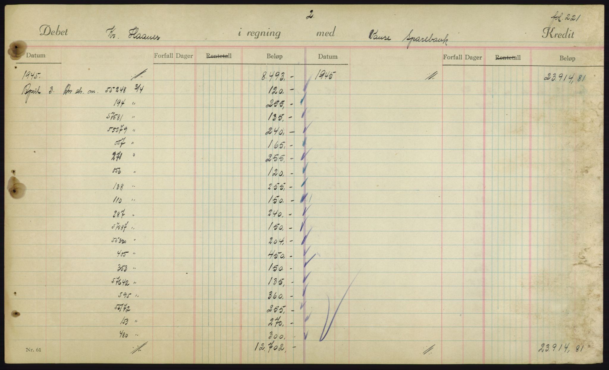 Forsvarsdepartementet, 10. kontor / Oppgjørskontoret, AV/RA-RAFA-1225/D/Db/L0180: Lista oppgjørskontor, 1942-1952, s. 1957
