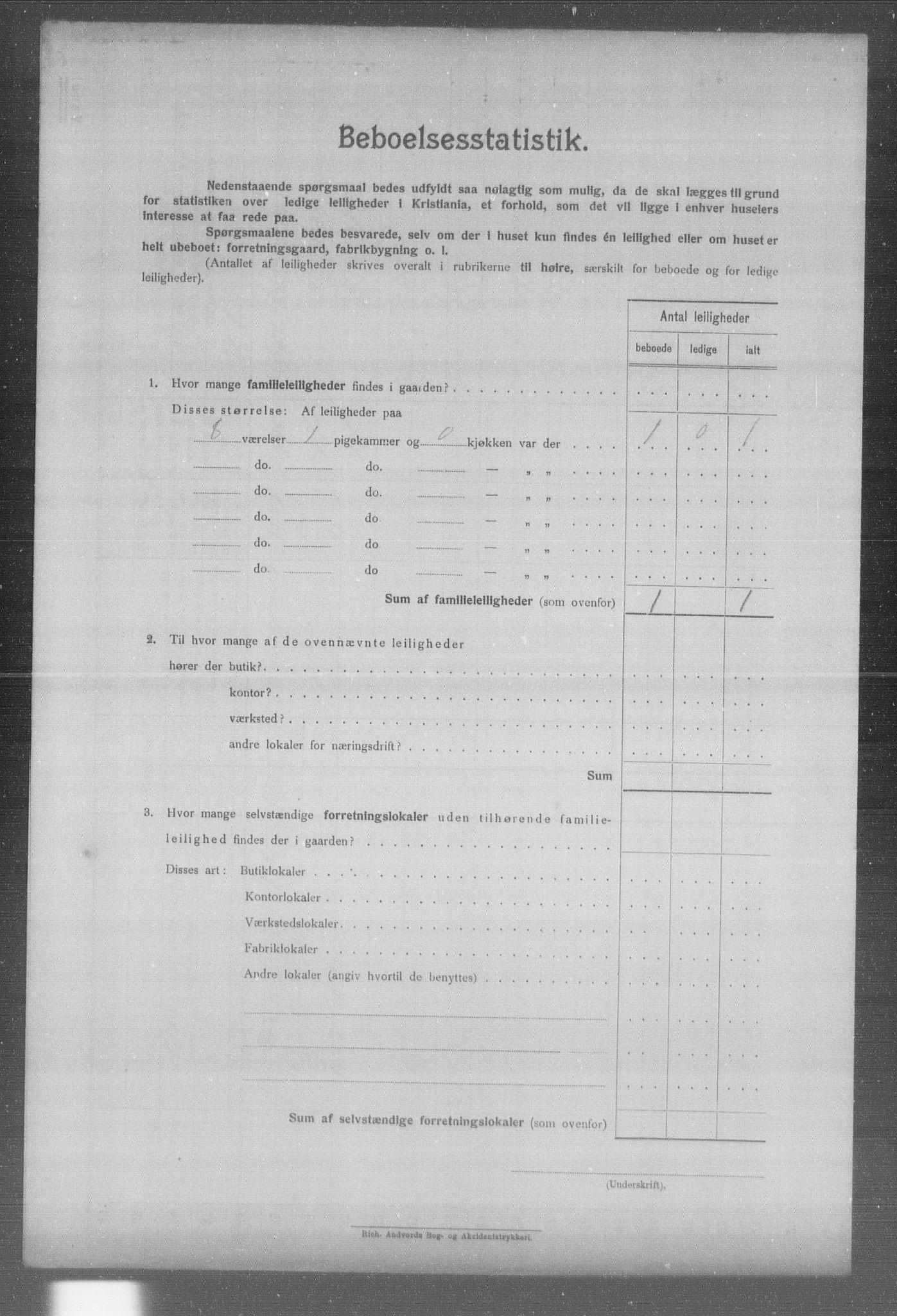 OBA, Kommunal folketelling 31.12.1904 for Kristiania kjøpstad, 1904, s. 1681