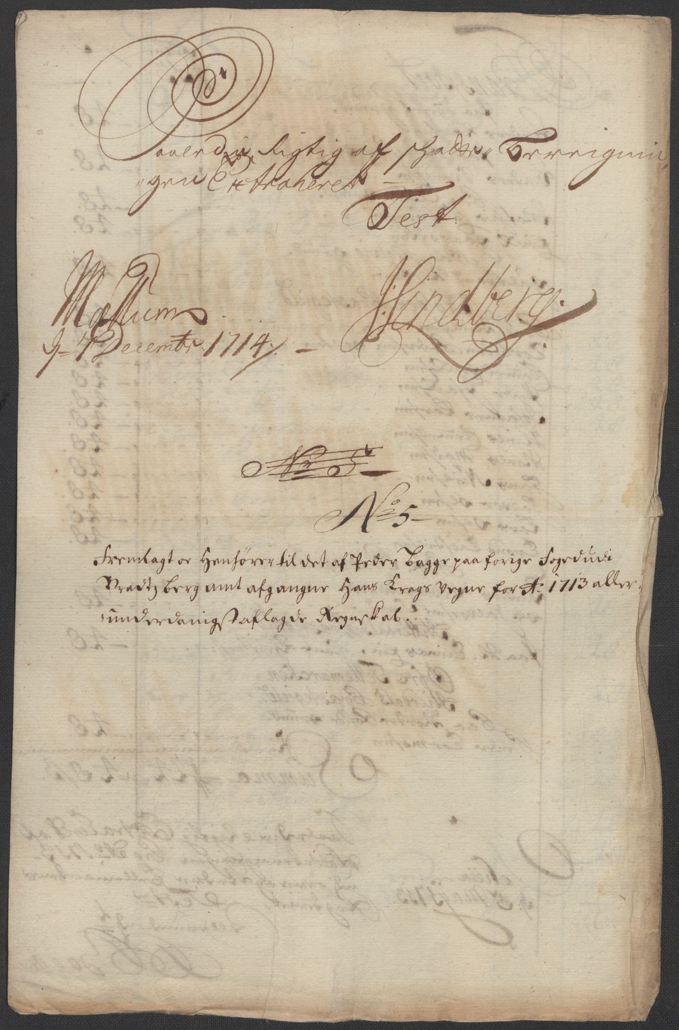 Rentekammeret inntil 1814, Reviderte regnskaper, Fogderegnskap, AV/RA-EA-4092/R36/L2124: Fogderegnskap Øvre og Nedre Telemark og Bamble, 1713, s. 135