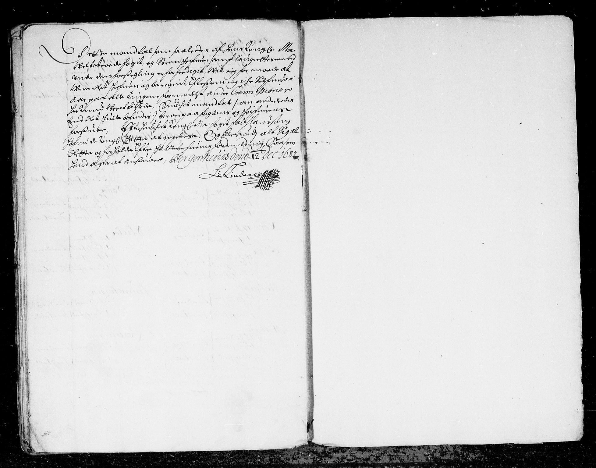 Rentekammeret inntil 1814, Reviderte regnskaper, Stiftamtstueregnskaper, Bergen stiftamt, AV/RA-EA-6043/R/Rc/L0062: Bergen stiftamt, 1682