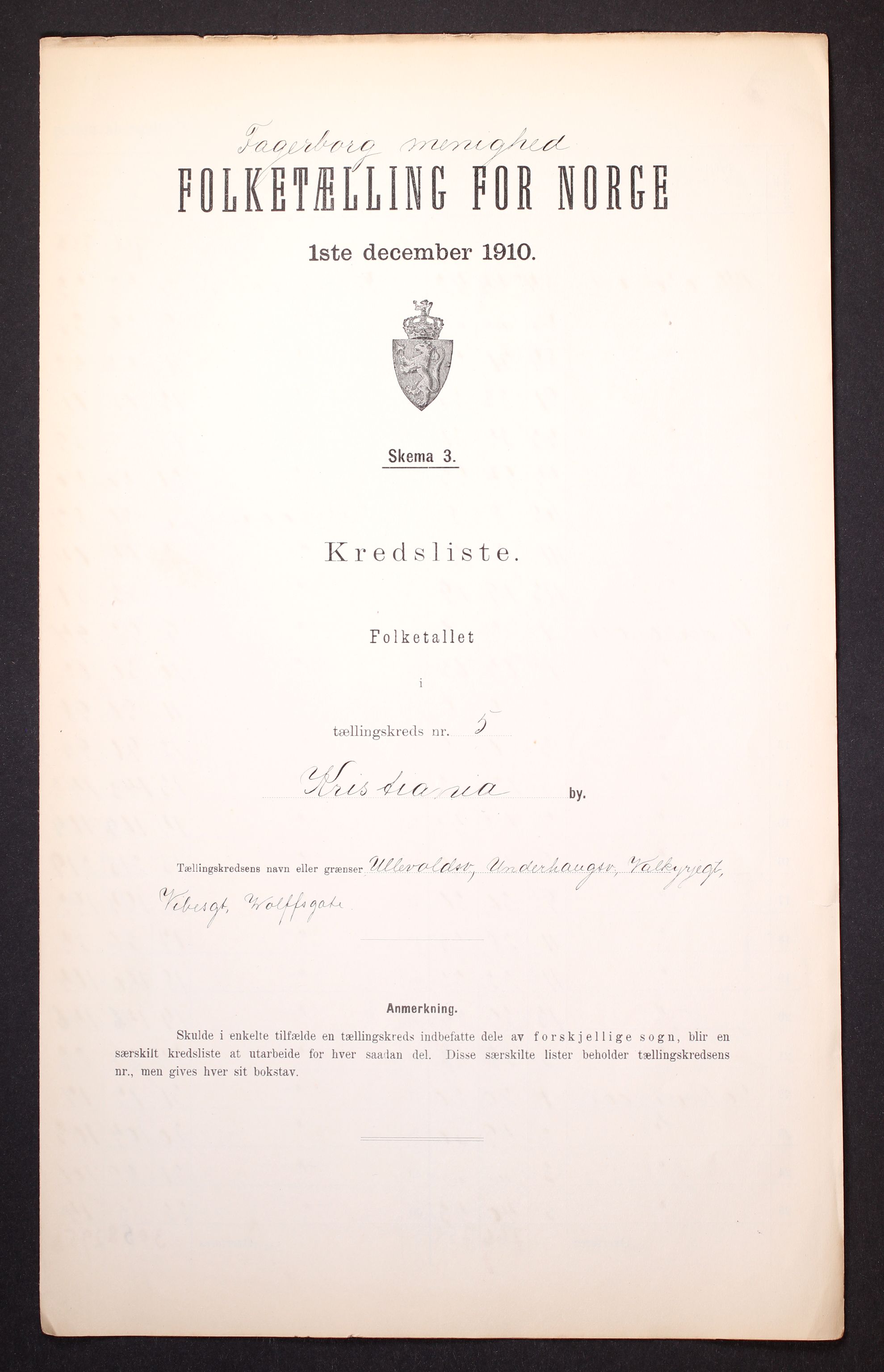 RA, Folketelling 1910 for 0301 Kristiania kjøpstad, 1910, s. 338