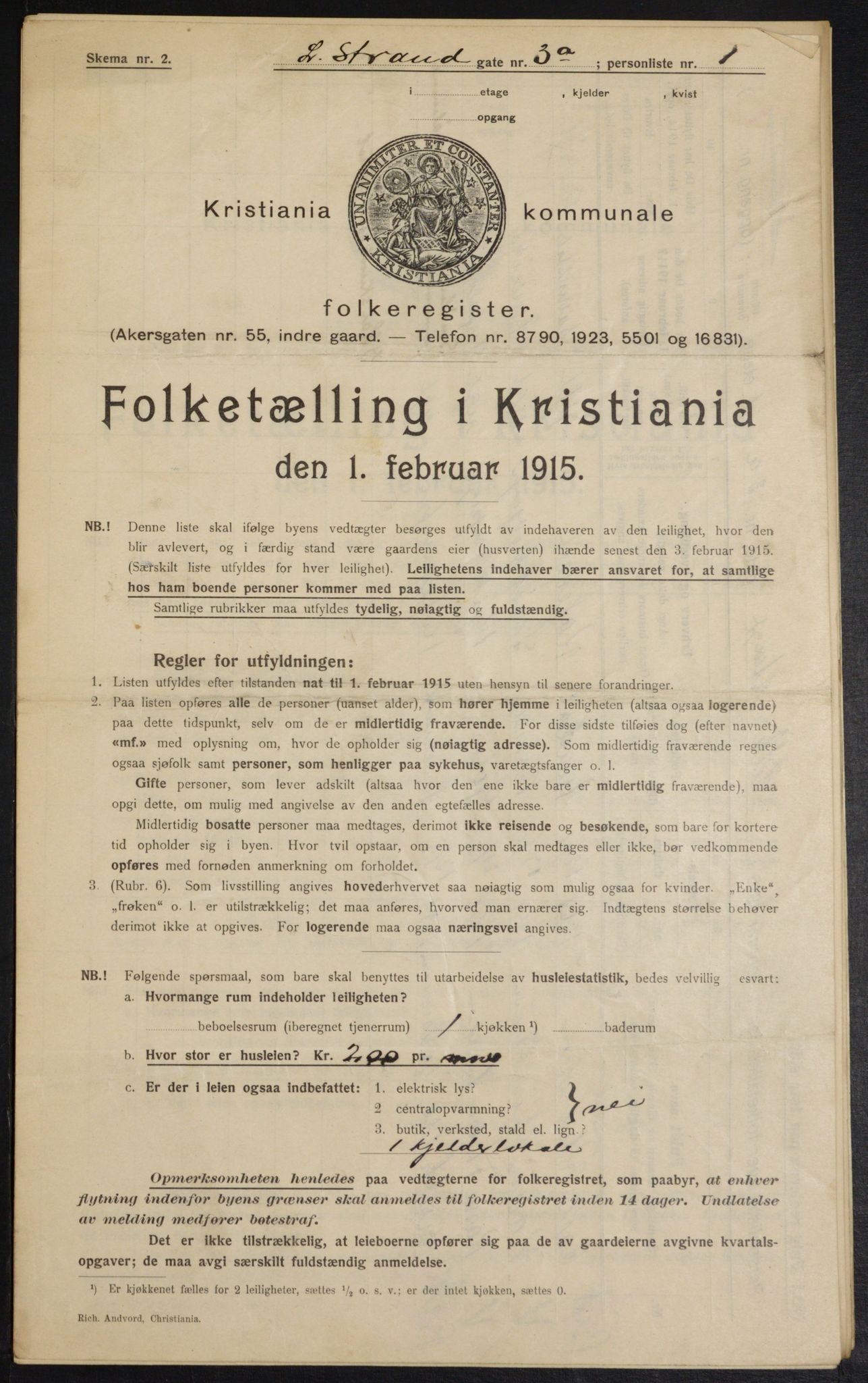 OBA, Kommunal folketelling 1.2.1915 for Kristiania, 1915, s. 57078