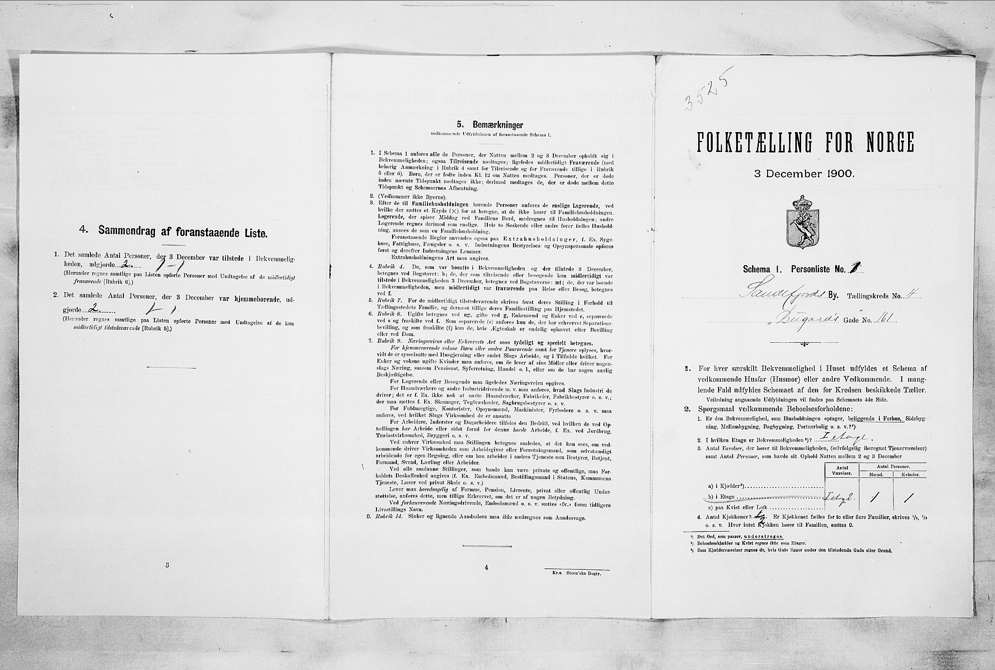RA, Folketelling 1900 for 0706 Sandefjord kjøpstad, 1900, s. 1161