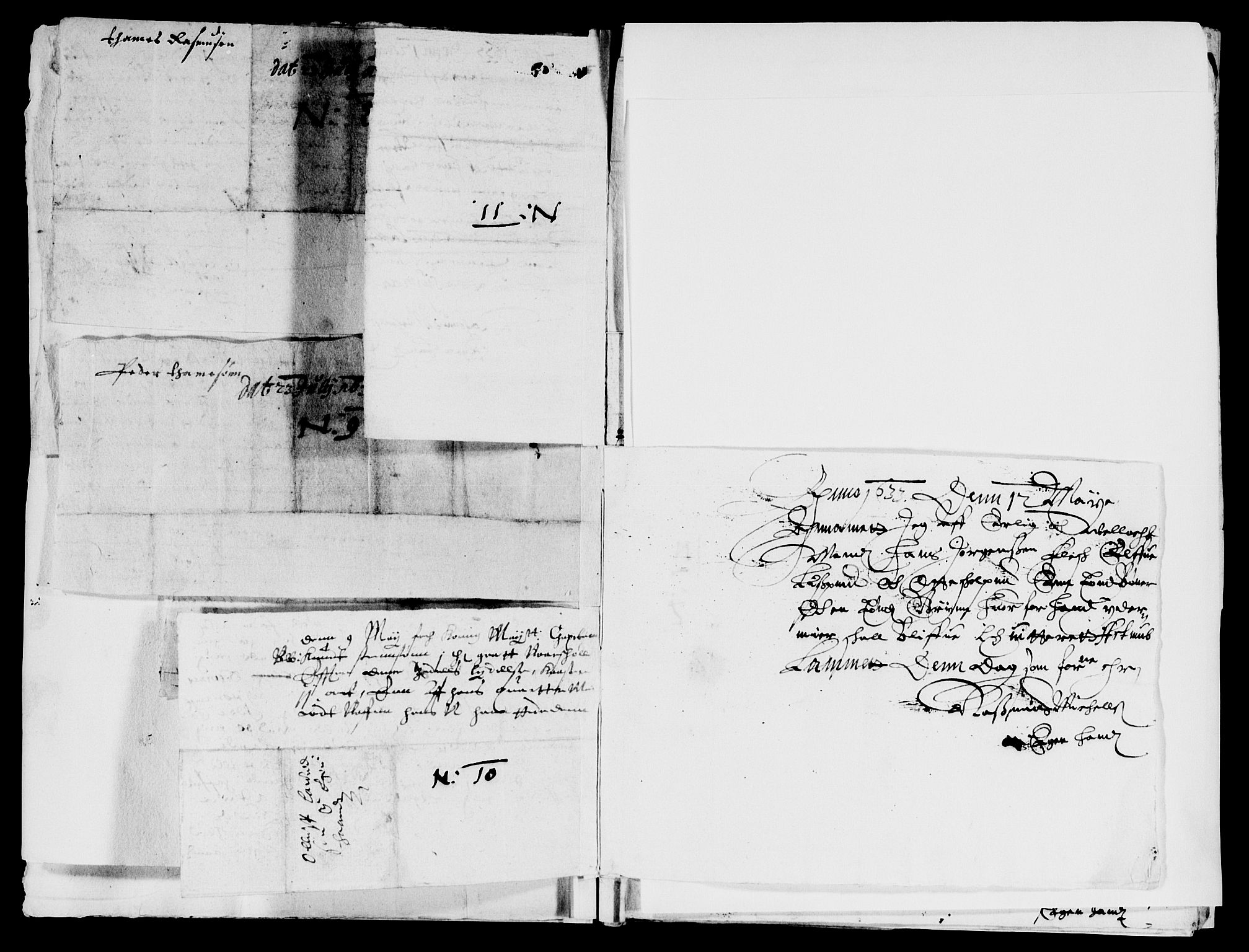 Rentekammeret inntil 1814, Reviderte regnskaper, Lensregnskaper, AV/RA-EA-5023/R/Rb/Rbq/L0022: Nedenes len. Mandals len. Råbyggelag., 1632-1634