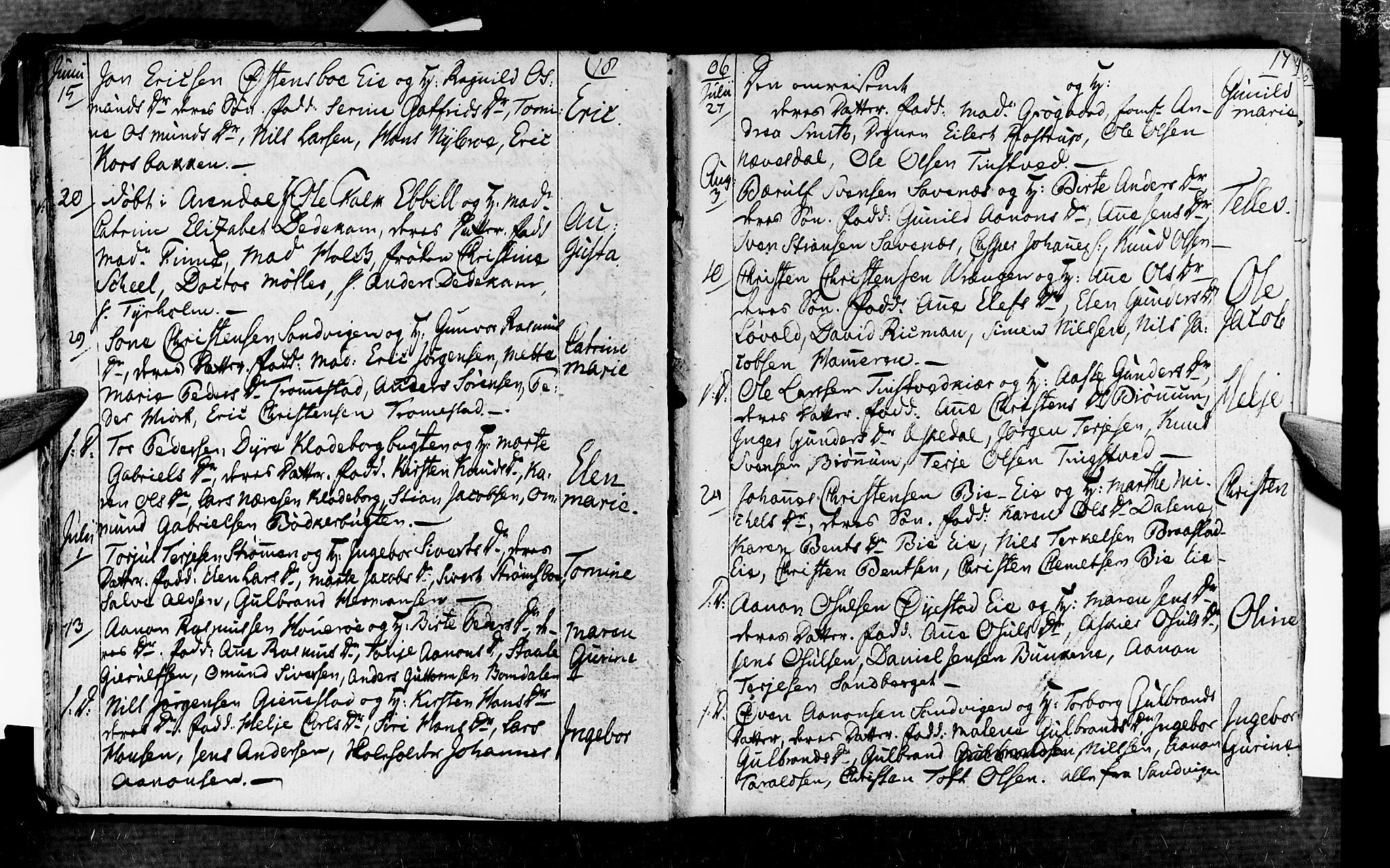 Øyestad sokneprestkontor, AV/SAK-1111-0049/F/Fa/L0011: Ministerialbok nr. A 11, 1805-1824, s. 17