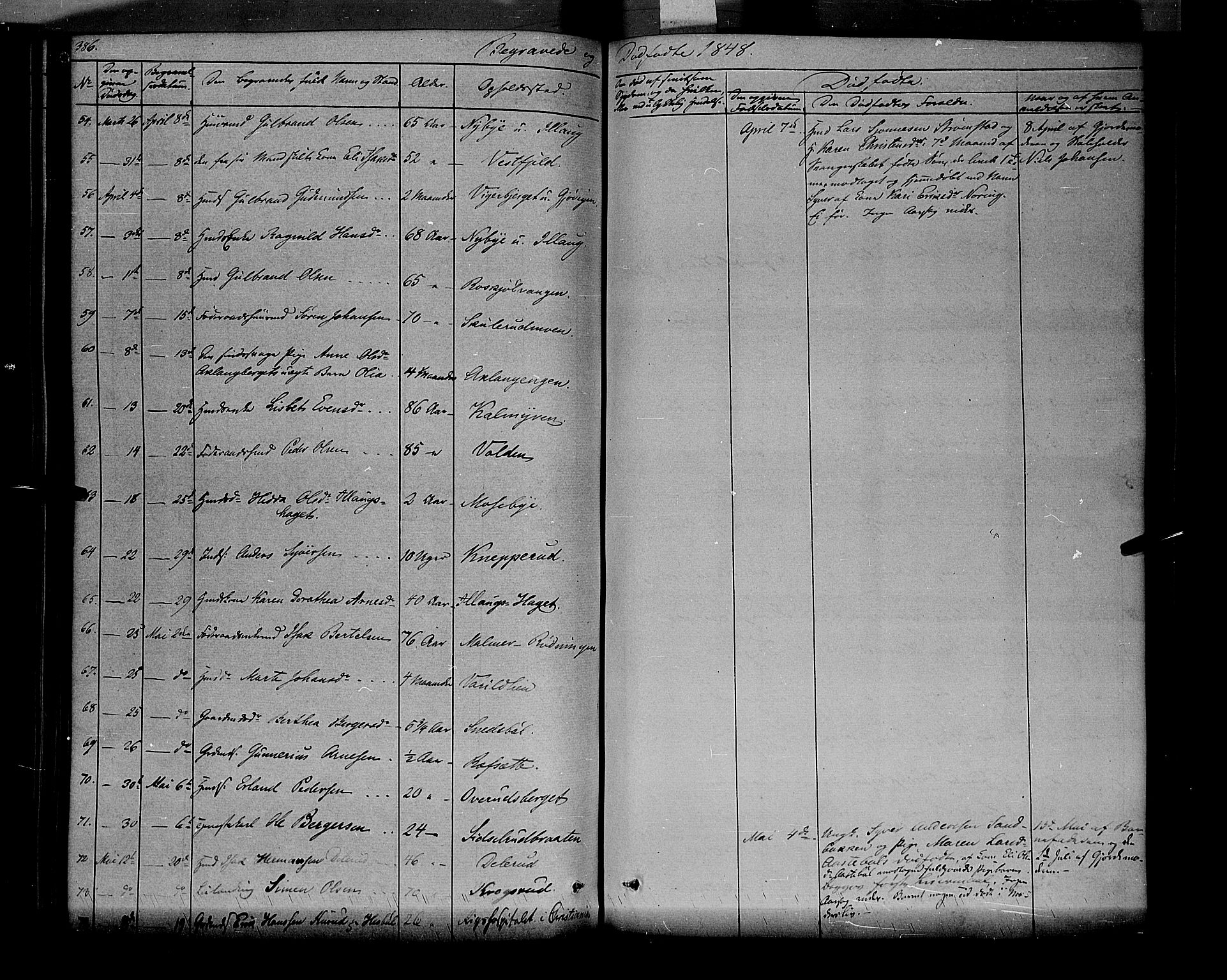 Vinger prestekontor, AV/SAH-PREST-024/H/Ha/Haa/L0009: Ministerialbok nr. 9, 1847-1855, s. 386